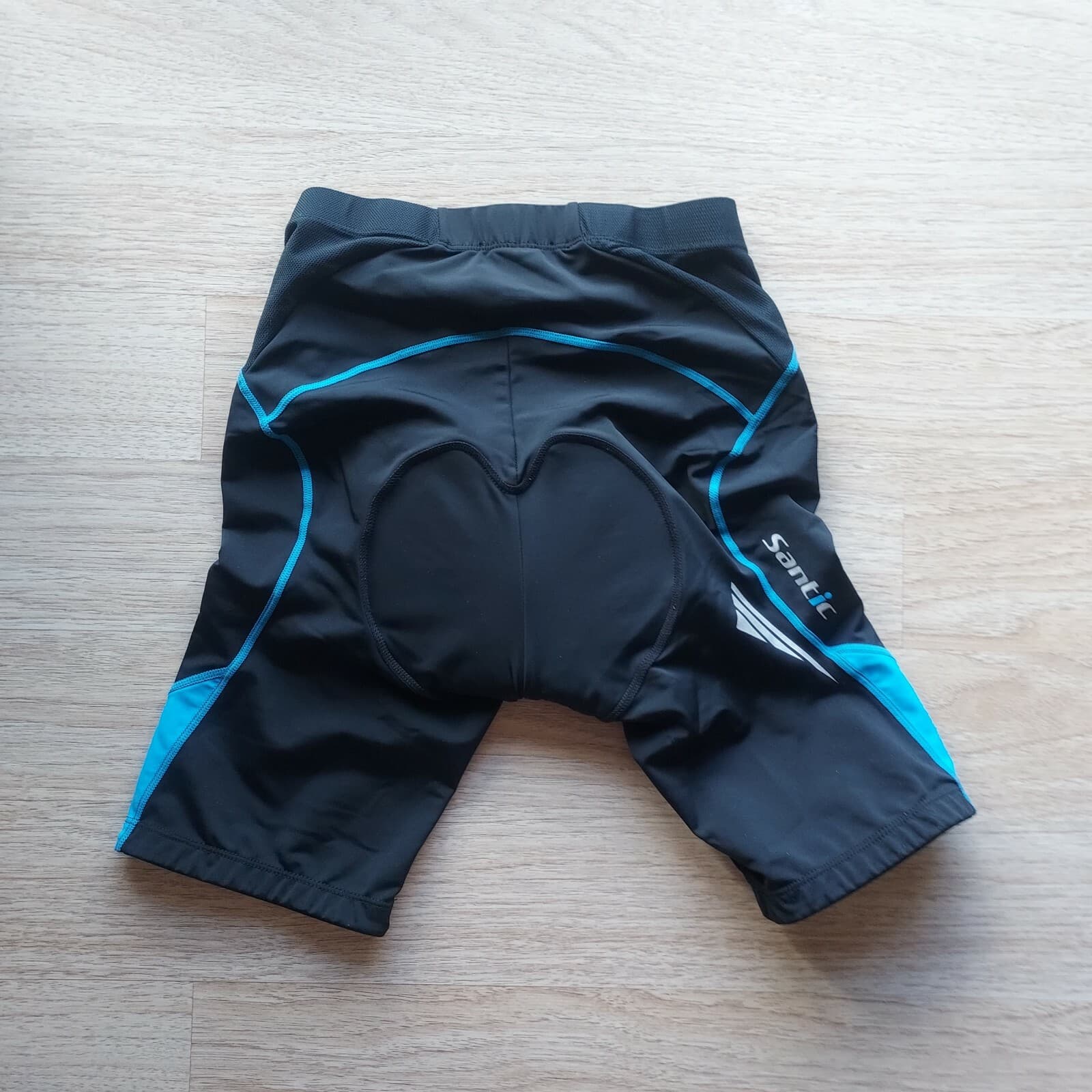 Santic Power Dry Cycling Ridding Padded Shorts Tights Pull-On Black Men Sz.S - Thumbnail 4