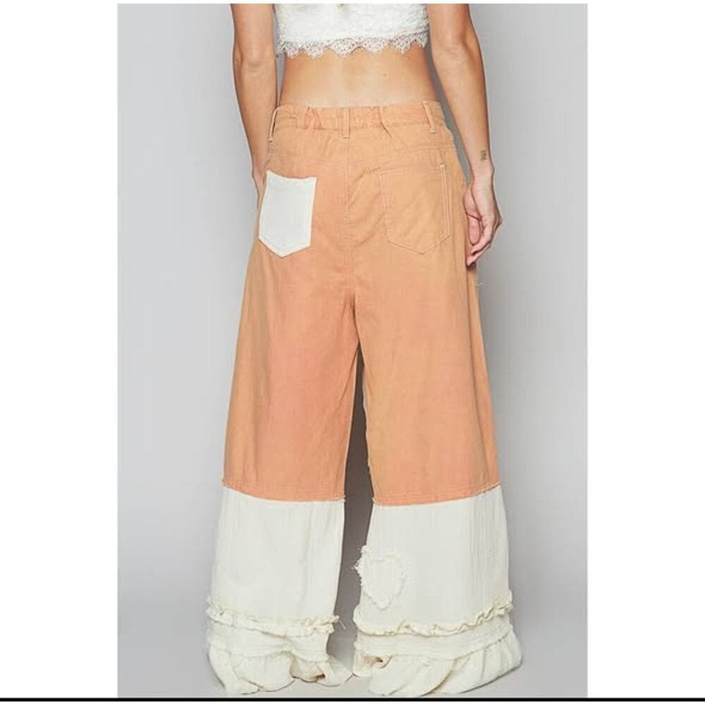 POL Double Gauze Wide Leg Pants - Thumbnail 2