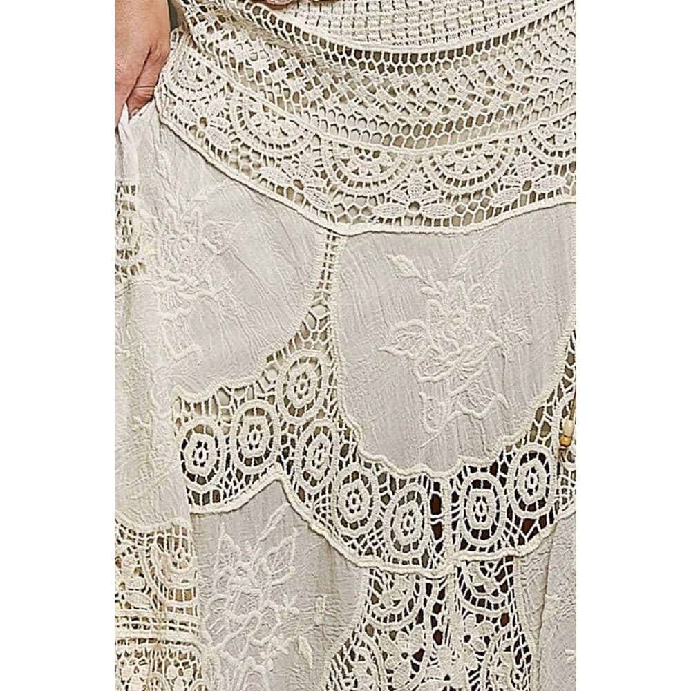 POL Crochet Patterns Embroidered Maxi Skirt - Thumbnail 6