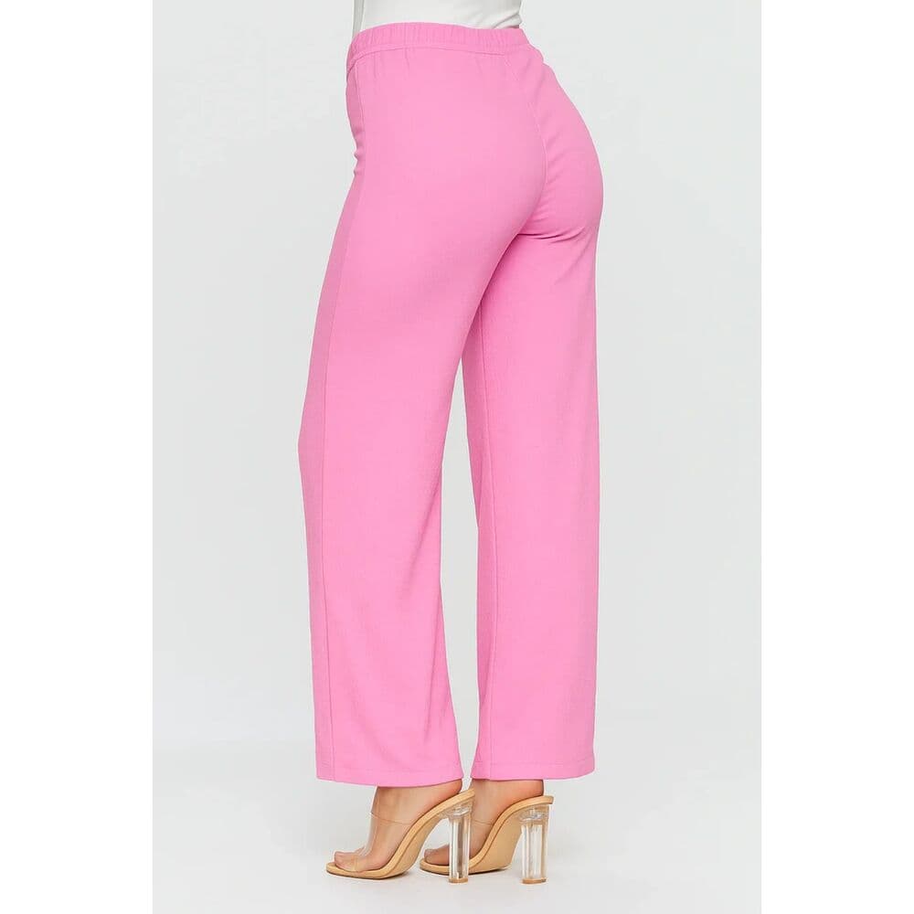 Bubble Gum Wide Leg Lounge Pants - Thumbnail 3