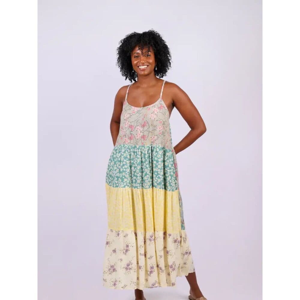 Spaghetti Strap Boho Summer Dress - Thumbnail 4