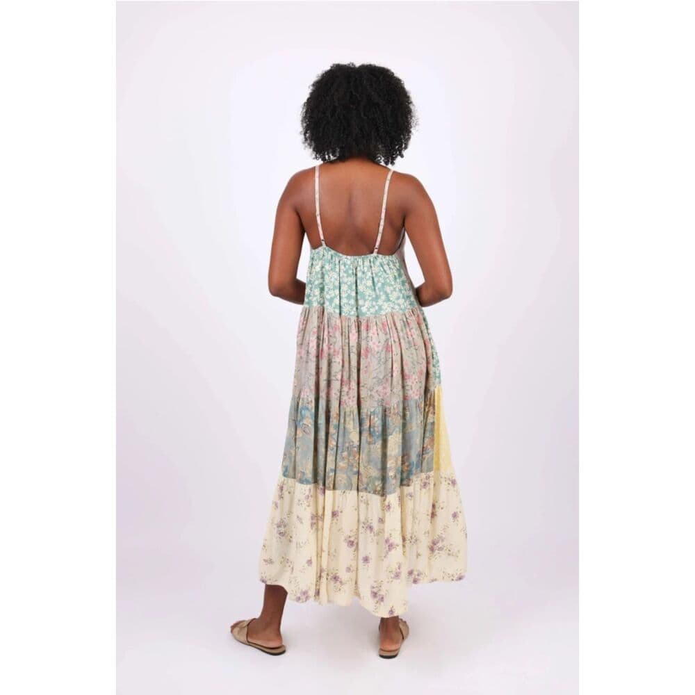 Spaghetti Strap Boho Summer Dress - Thumbnail 2