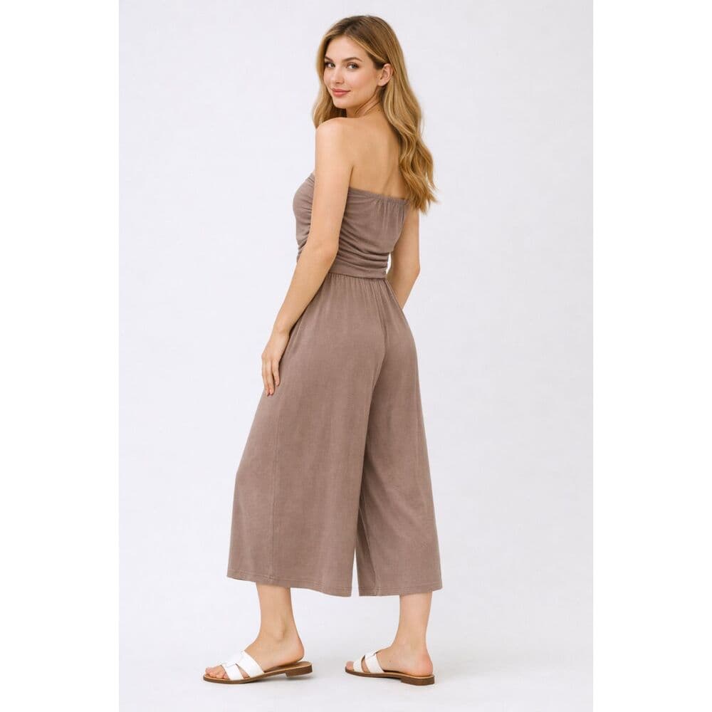 Tank Top Shirring Detailed Flowy Romper
