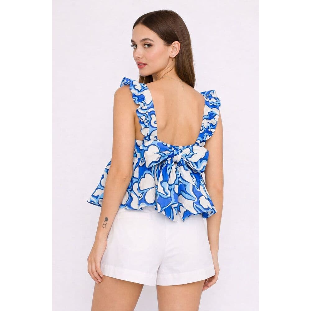 Azure Bloom Colette Top