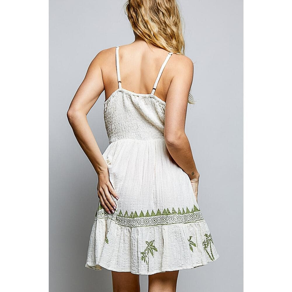 POL Palm Tree Dress - Thumbnail 2