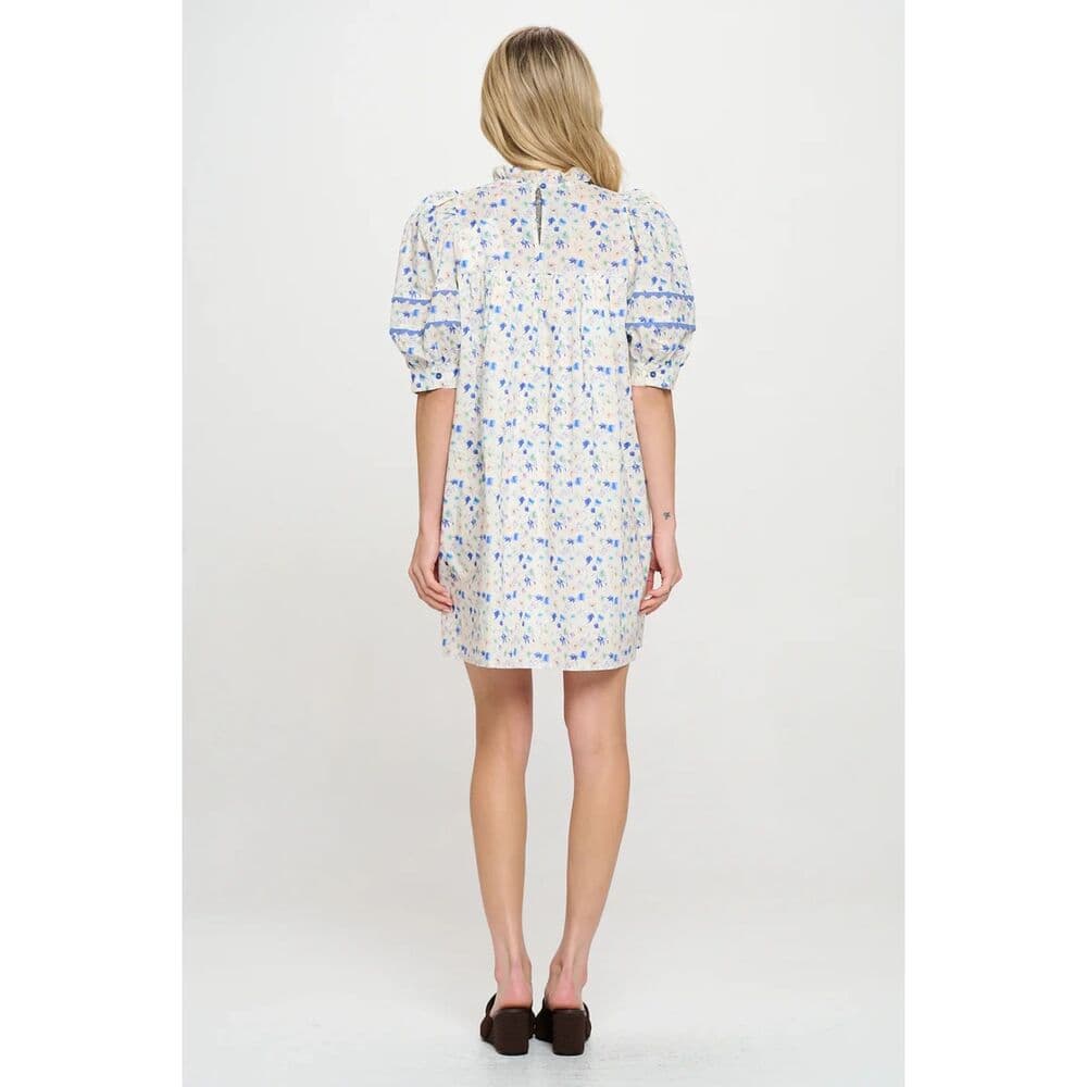 Aegean Bloom Short Sleeve Dress - Thumbnail 5