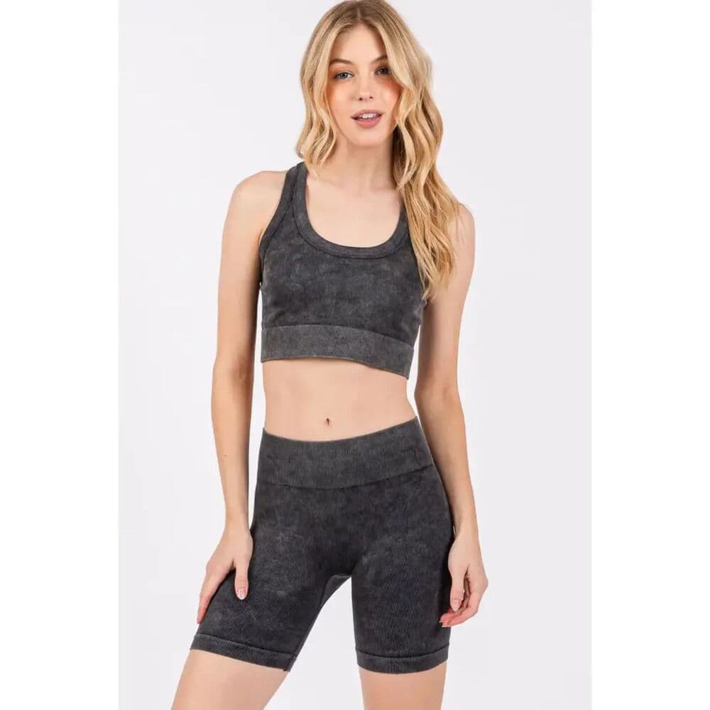 Seamless Racer Back Ribbed Tank