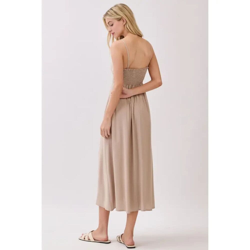 Solid Cami Midi Dress - Thumbnail 3
