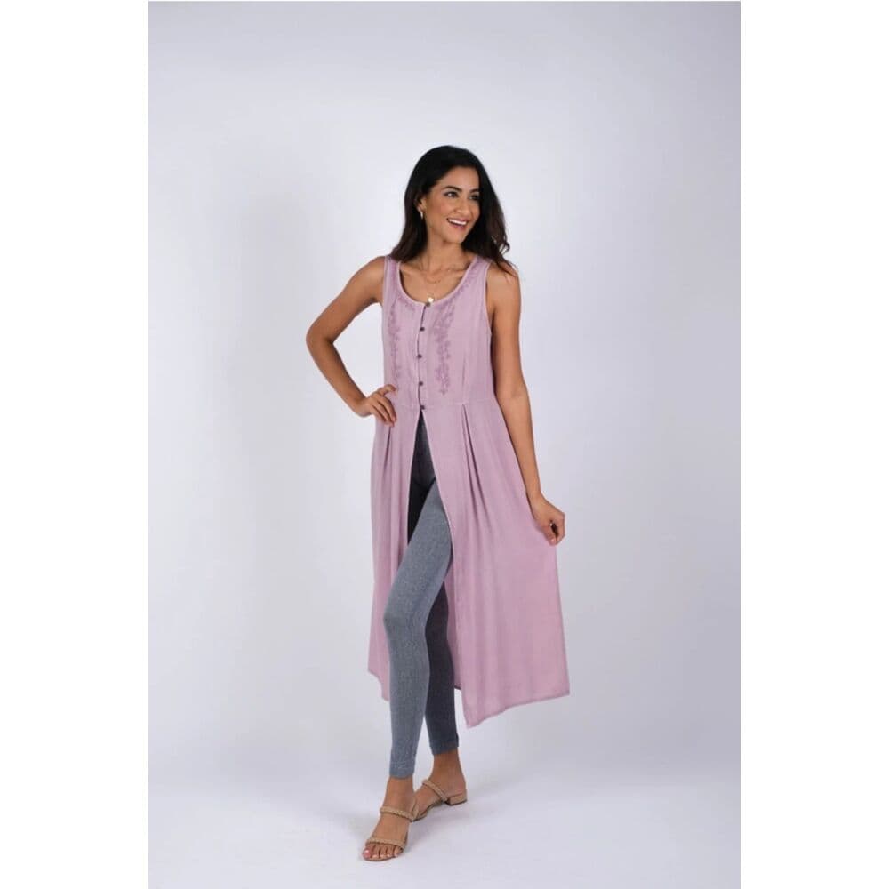 Embroidered Classy Duster