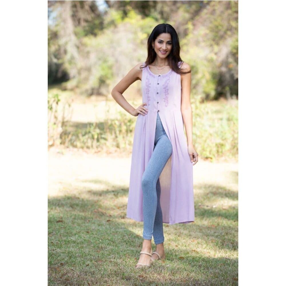 Embroidered Classy Duster - Thumbnail 3