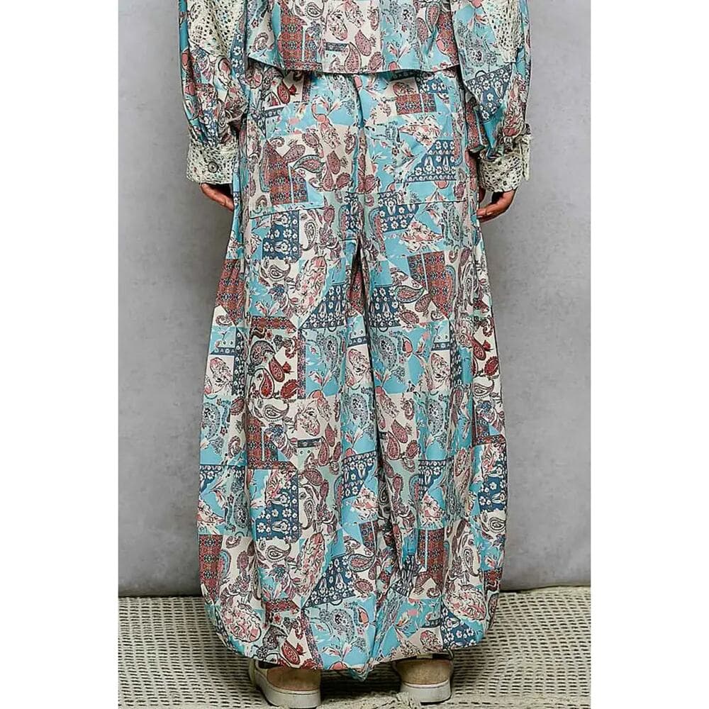 POL Paisley Casual Jogger Pants - Thumbnail 2