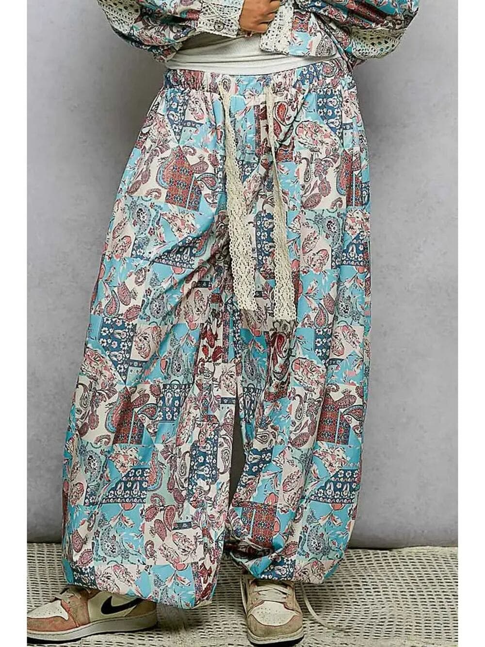 POL Paisley Casual Jogger Pants