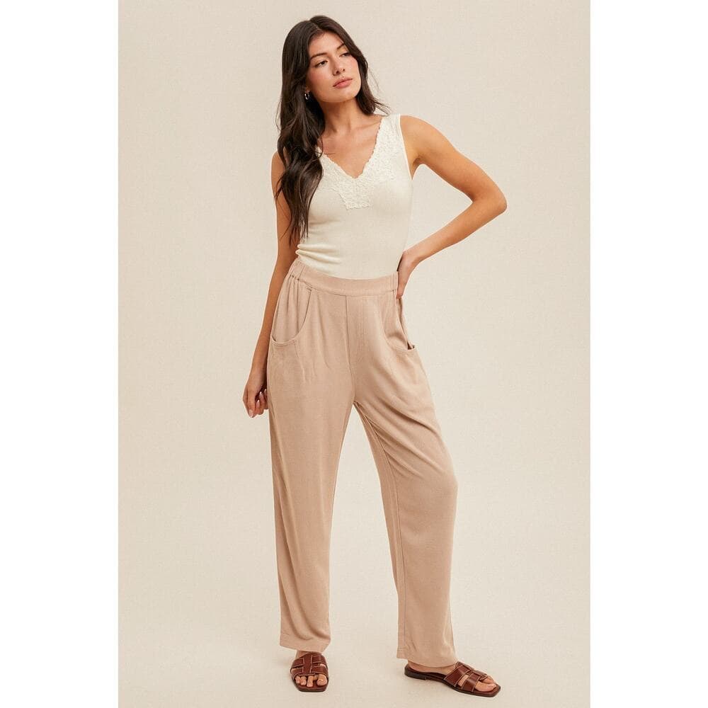 Relaxed Fit Snow Wash Pants - Thumbnail 4