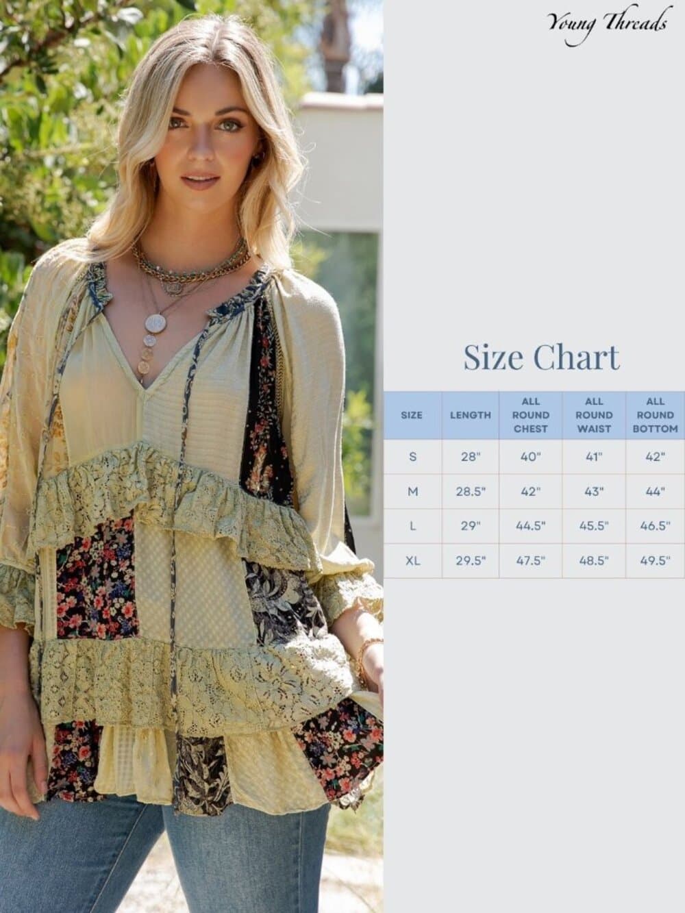 Peasant-Inspired Meraki Blouse with Lace Ruffle Details - Thumbnail 6