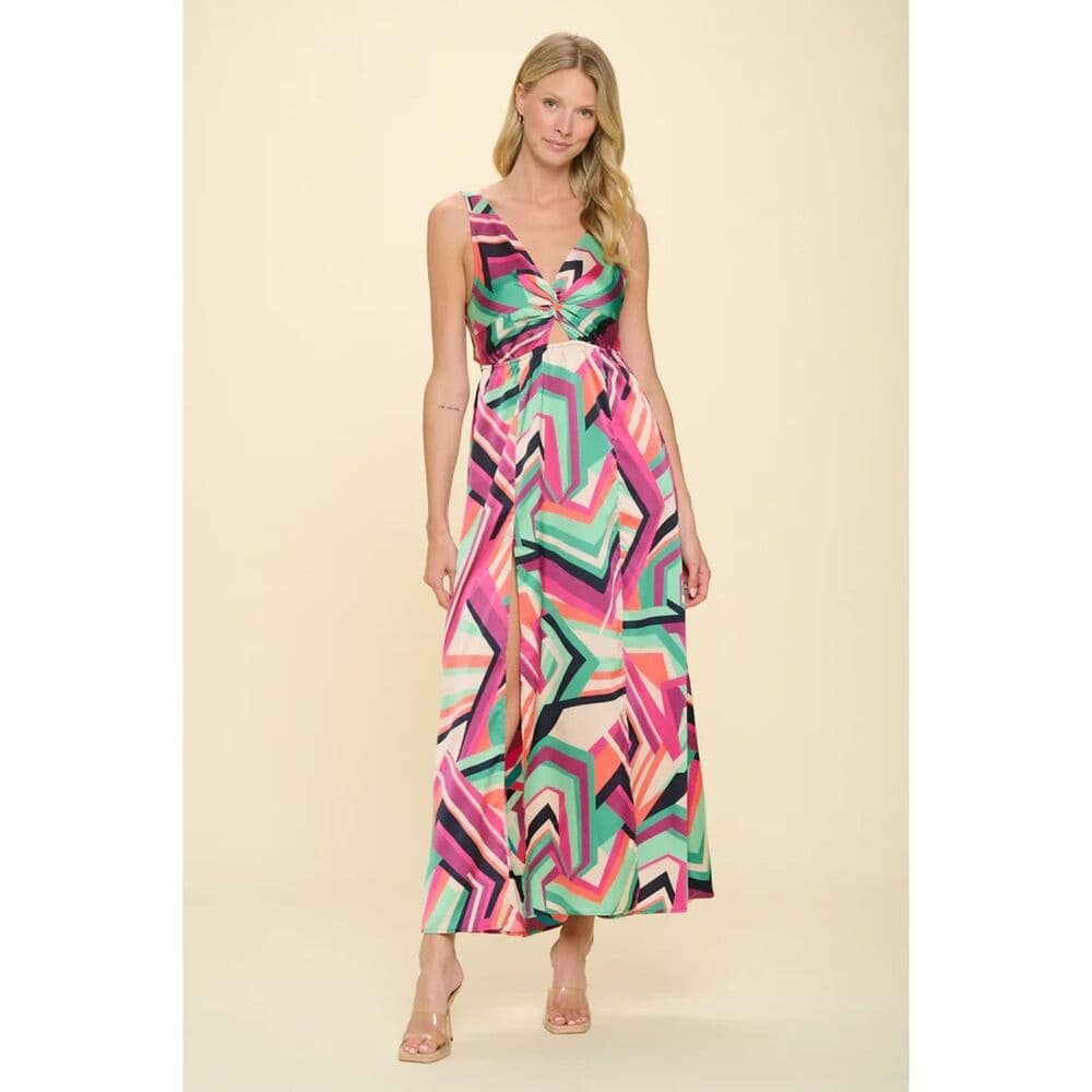 Magenta Bold Resort Maxi Dress - Thumbnail 2