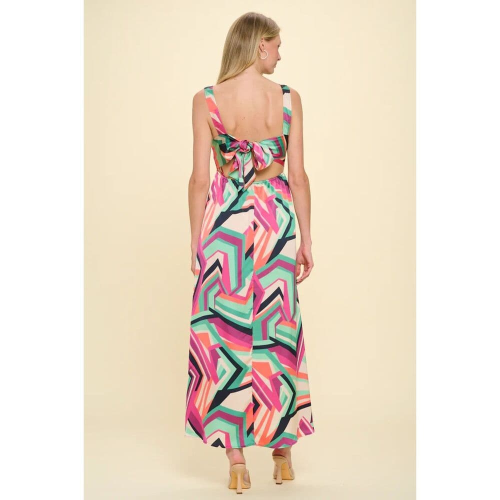Magenta Bold Resort Maxi Dress - Thumbnail 3