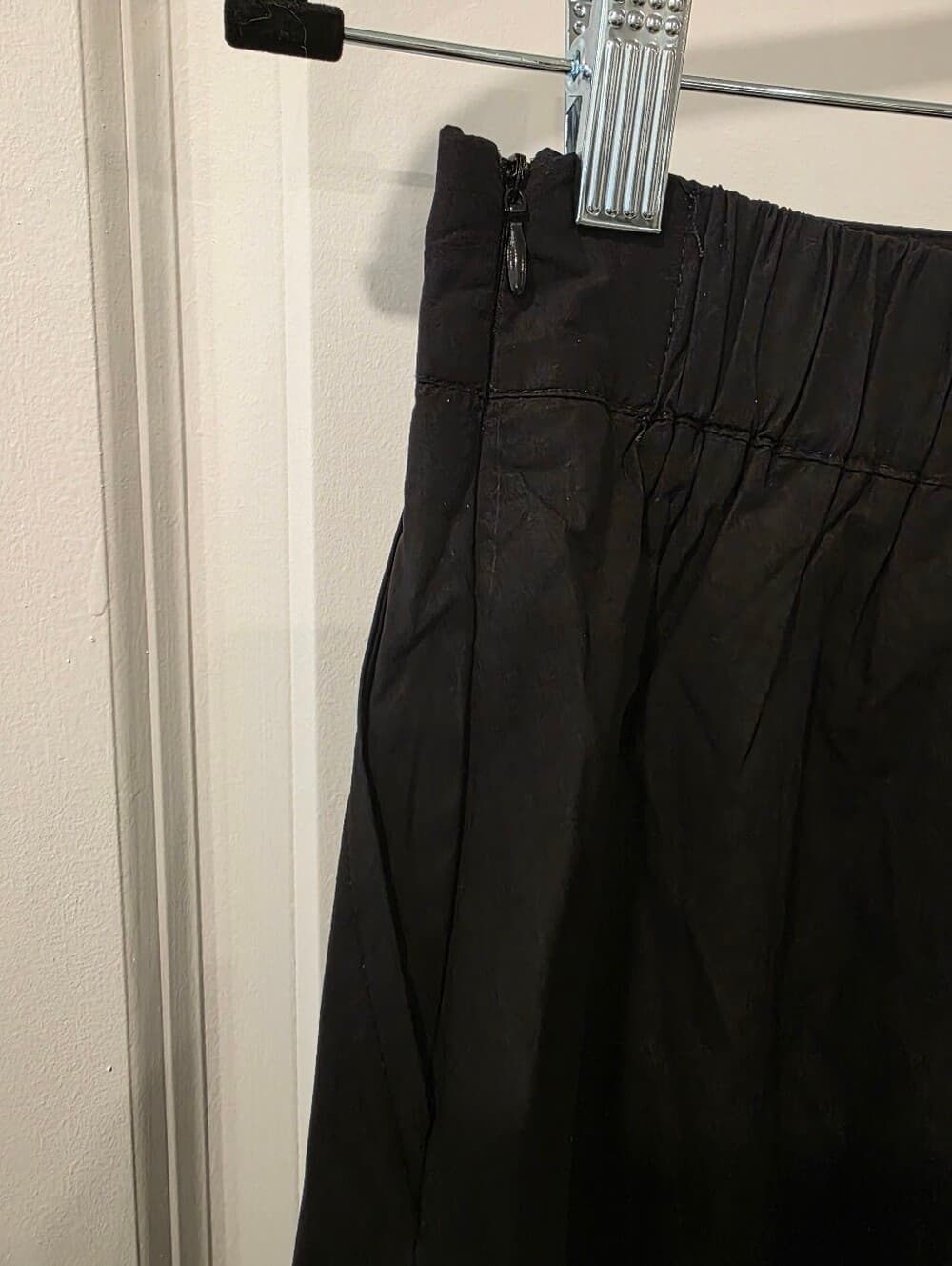 Poplin Midi Swing Skirt With Pockets - Thumbnail 6