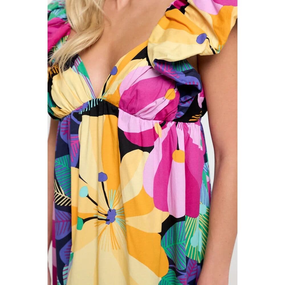Lola Tropical Floral Ruffle Dress - Thumbnail 5