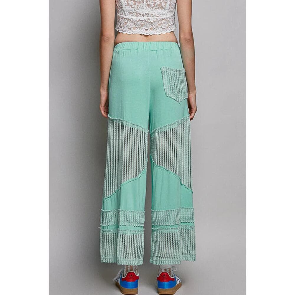 POL Luna Mesh Palooza Pants - Electric Blue - Thumbnail 2