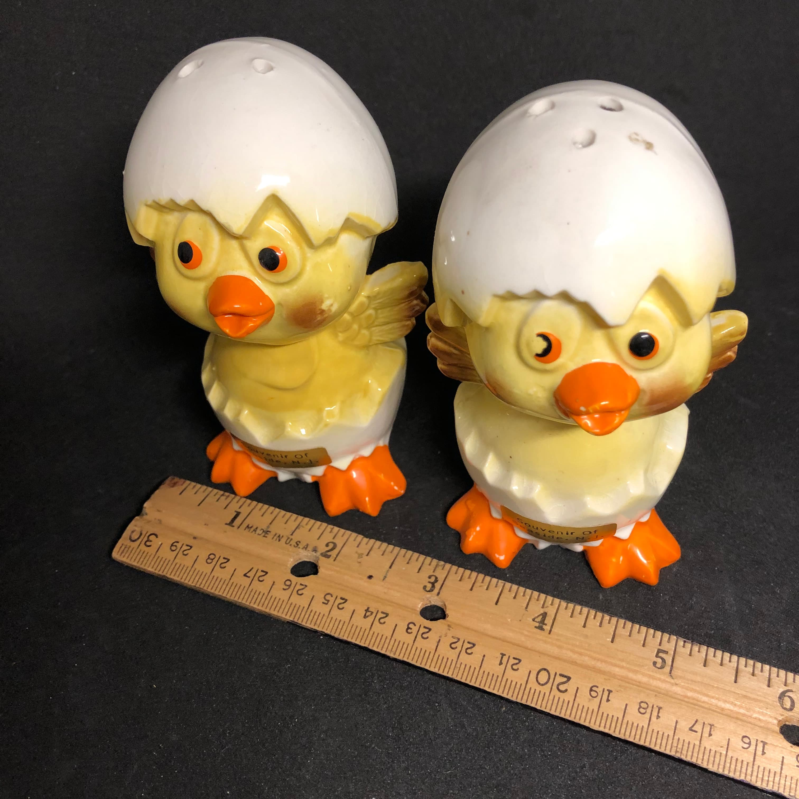 Hatching Chicks Salt & Pepper Shakers Souvenir Seaside NJ - Thumbnail 5