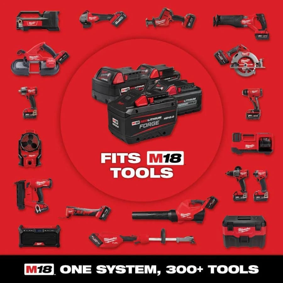 Milwaukee M18 FUEL ONE-KEY 18V Cordless Reciprocating Saw &  5Ah battery - Thumbnail 12