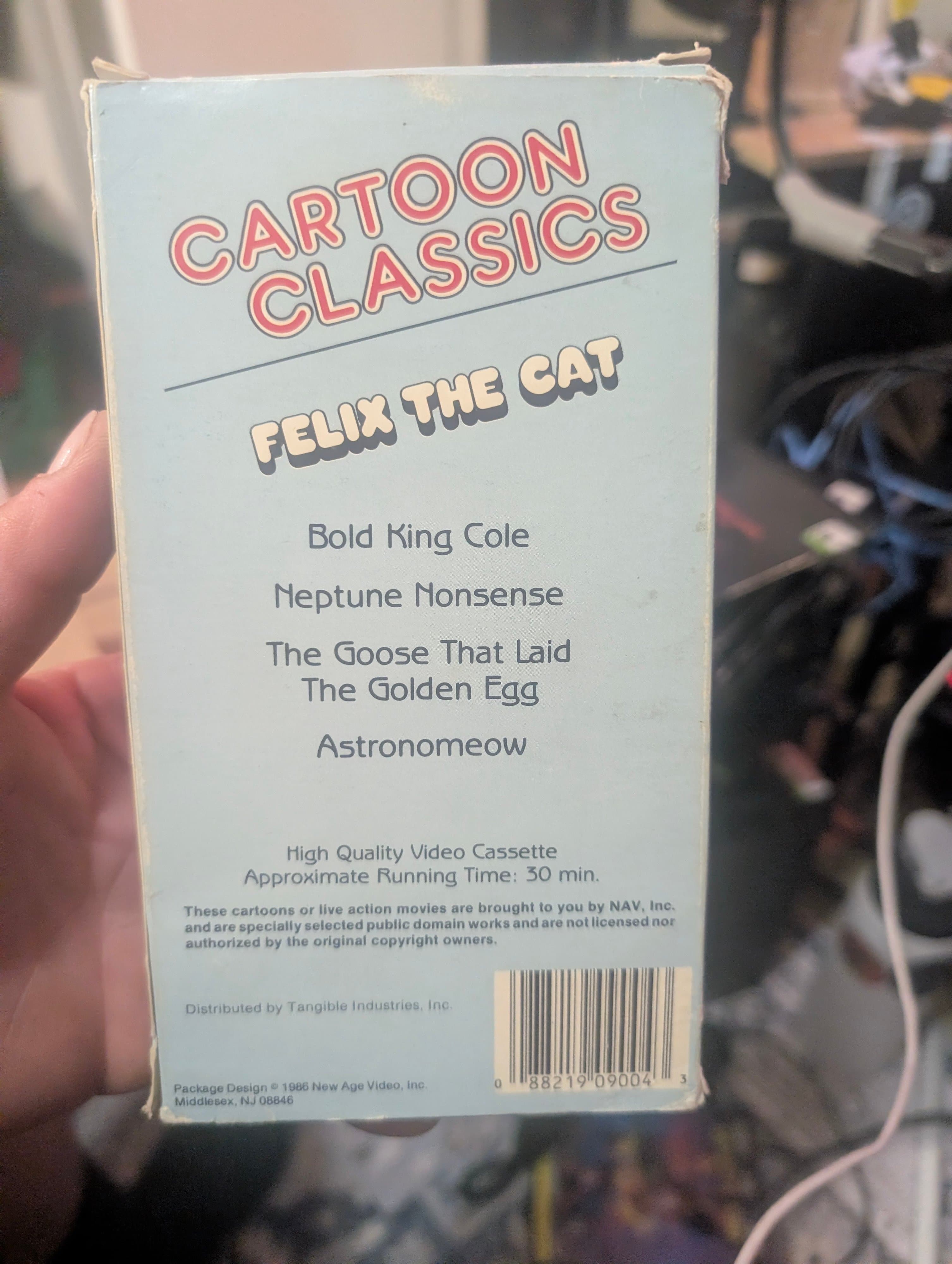 Felix the Cat Cartoon Classics VHS Tape - Thumbnail 3