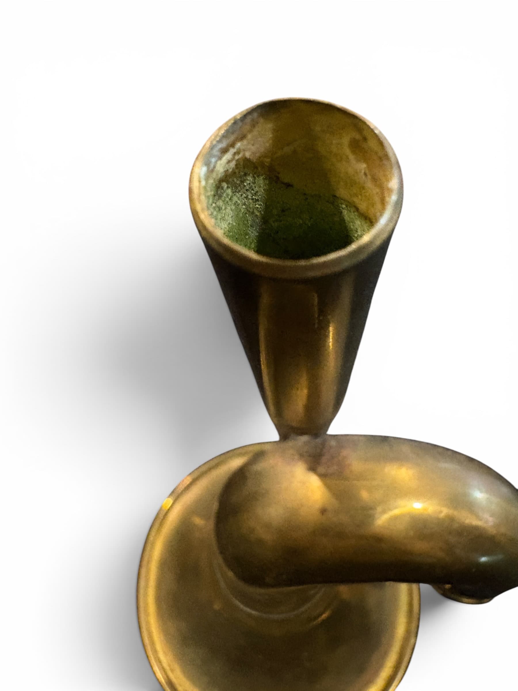 Vintage Brass Automobile Bulb Horn Trumpet — AS IS (941) - Regular - Thumbnail 4