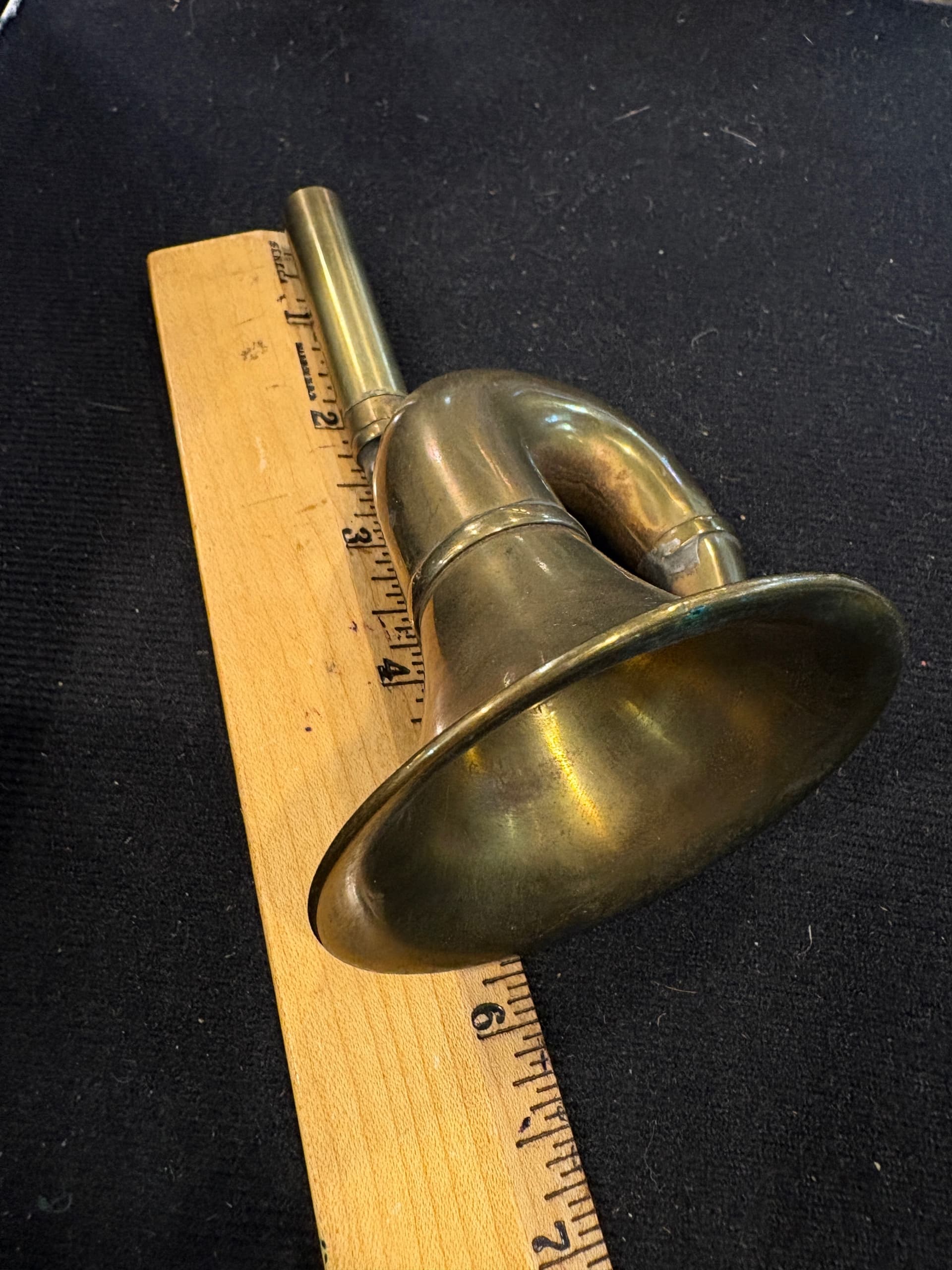 Vintage Brass Automobile Bulb Horn Trumpet — AS IS (941) - Regular - Thumbnail 6