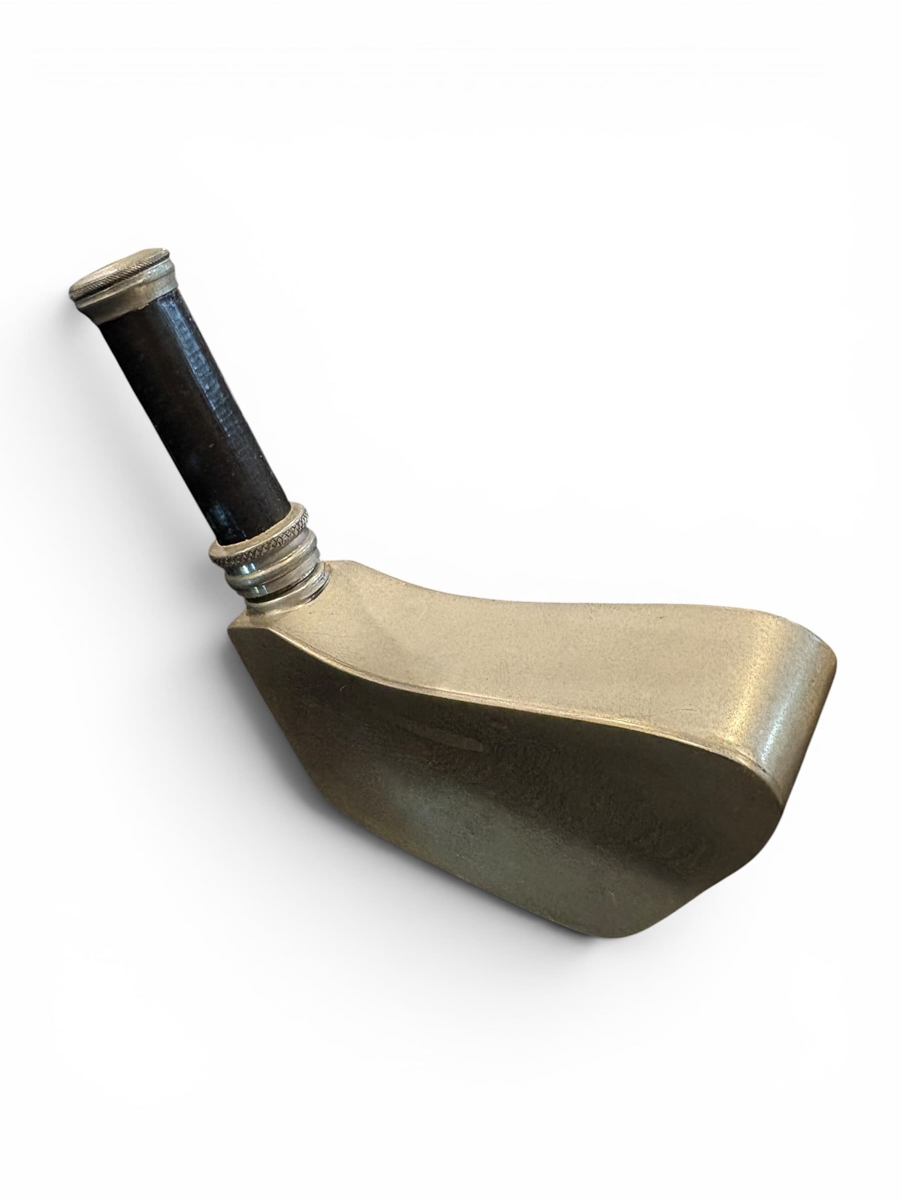 Vintage English Pewter Golf Putter Flask - 5oz Novelty Golf Club Head Flask, Sheffield England (1205) - Regular - Thumbnail 2