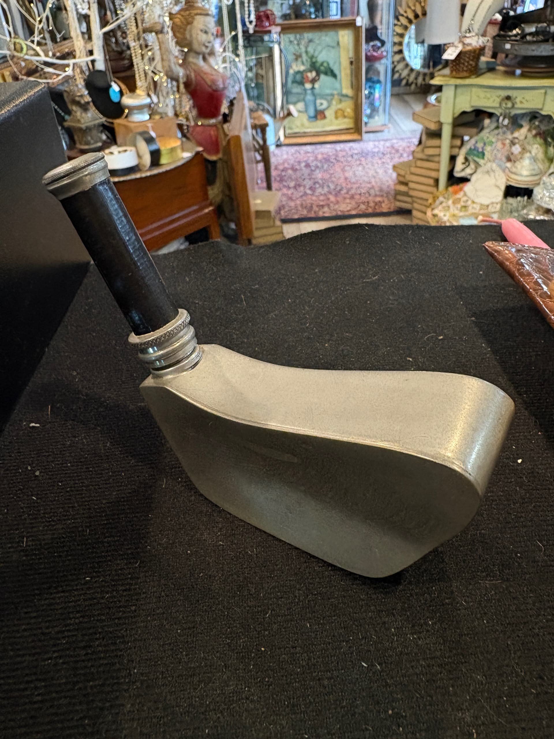 Vintage English Pewter Golf Putter Flask - 5oz Novelty Golf Club Head Flask, Sheffield England (1205) - Regular - Thumbnail 4