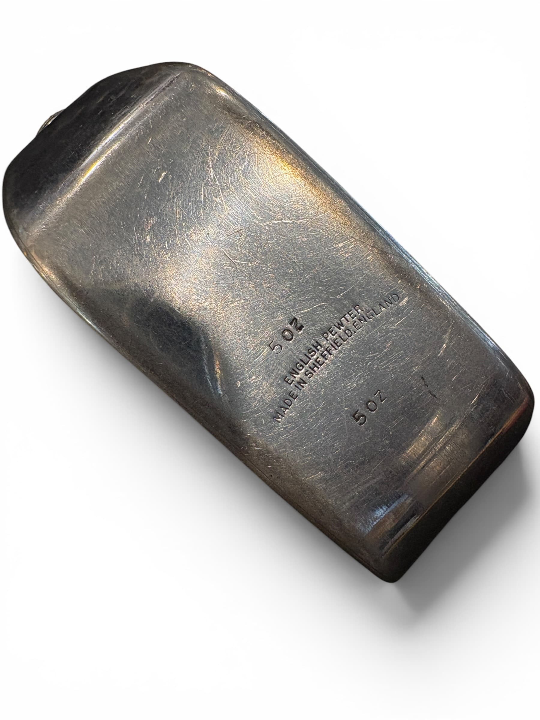 Vintage English Pewter Golf Putter Flask - 5oz Novelty Golf Club Head Flask, Sheffield England (1205) - Regular - Thumbnail 3