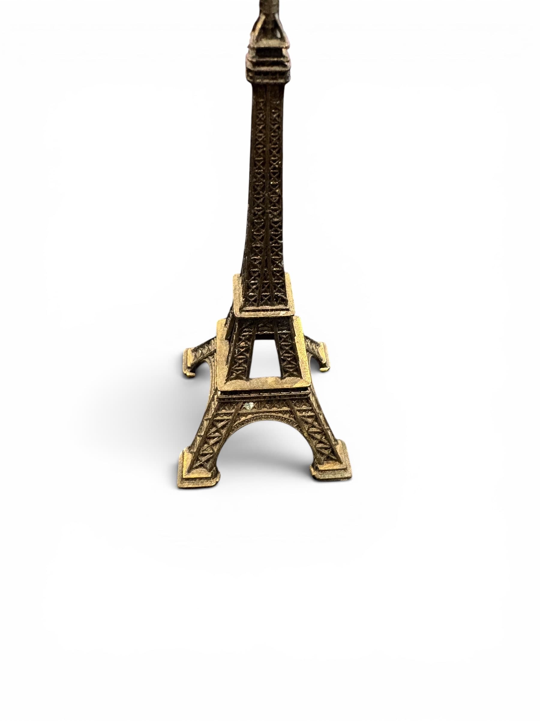 Eiffel Tower souvenir figurine, bronze-tone spelter/white metal, approx. 4” - Regular - Thumbnail 3