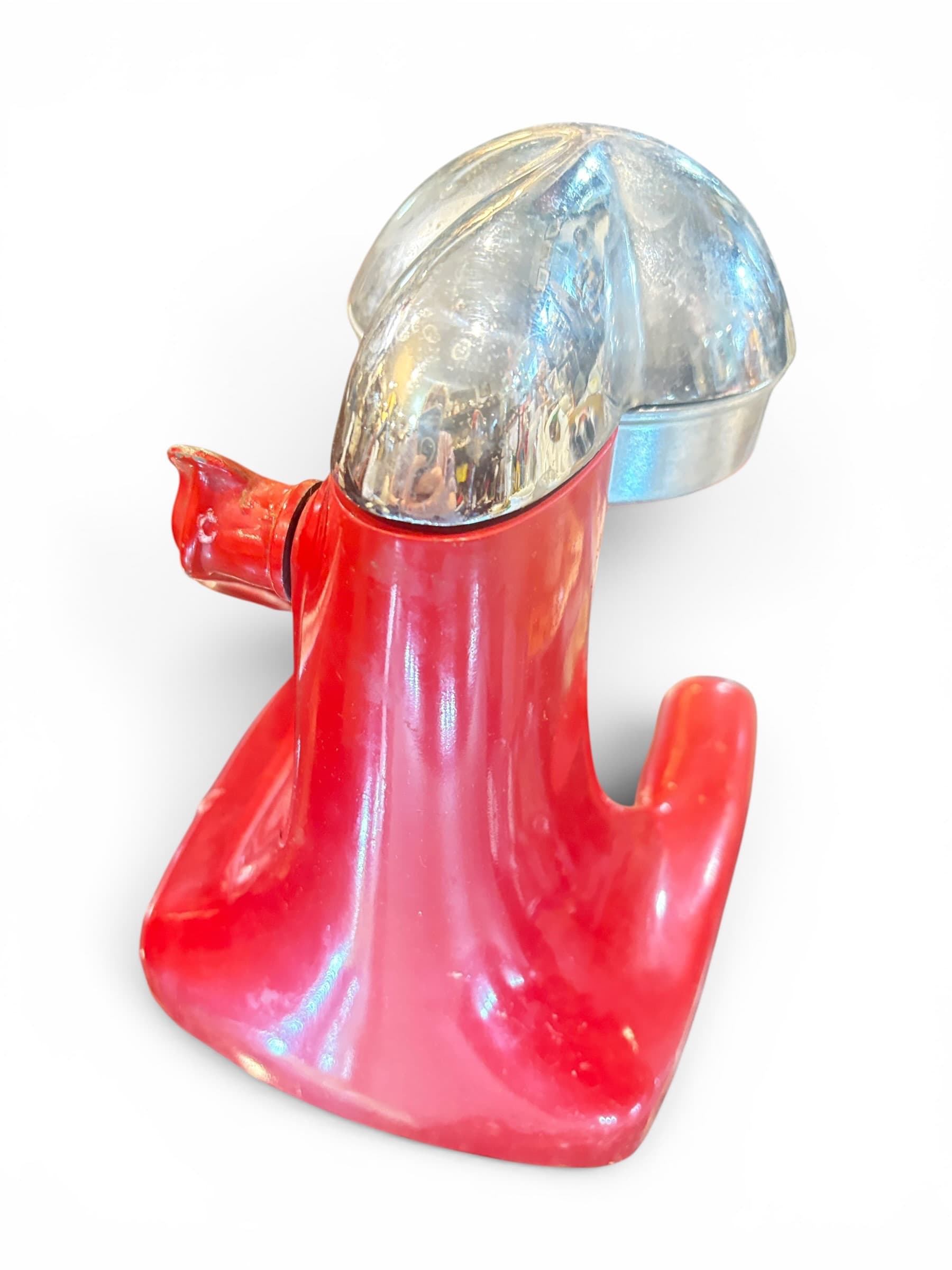 Vintage Juice King Lever Press Citrus Juicer, Red Cast Metal Tripod Base, Chrome Dome Reamer - Regular - Thumbnail 5