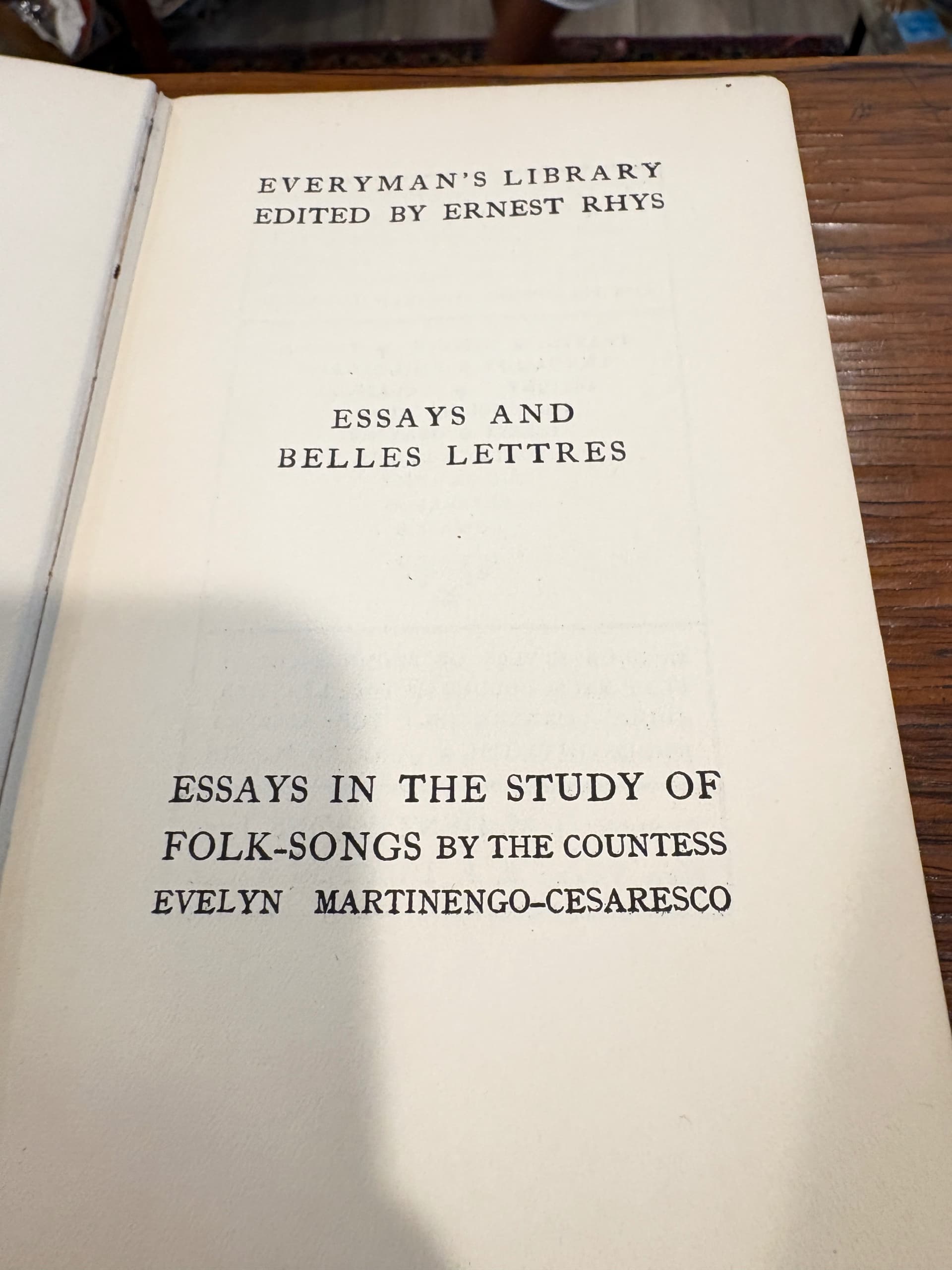 Antique Everyman’s Library Folk-Songs Essays Red Gilt Cloth (941) - Regular - Thumbnail 5