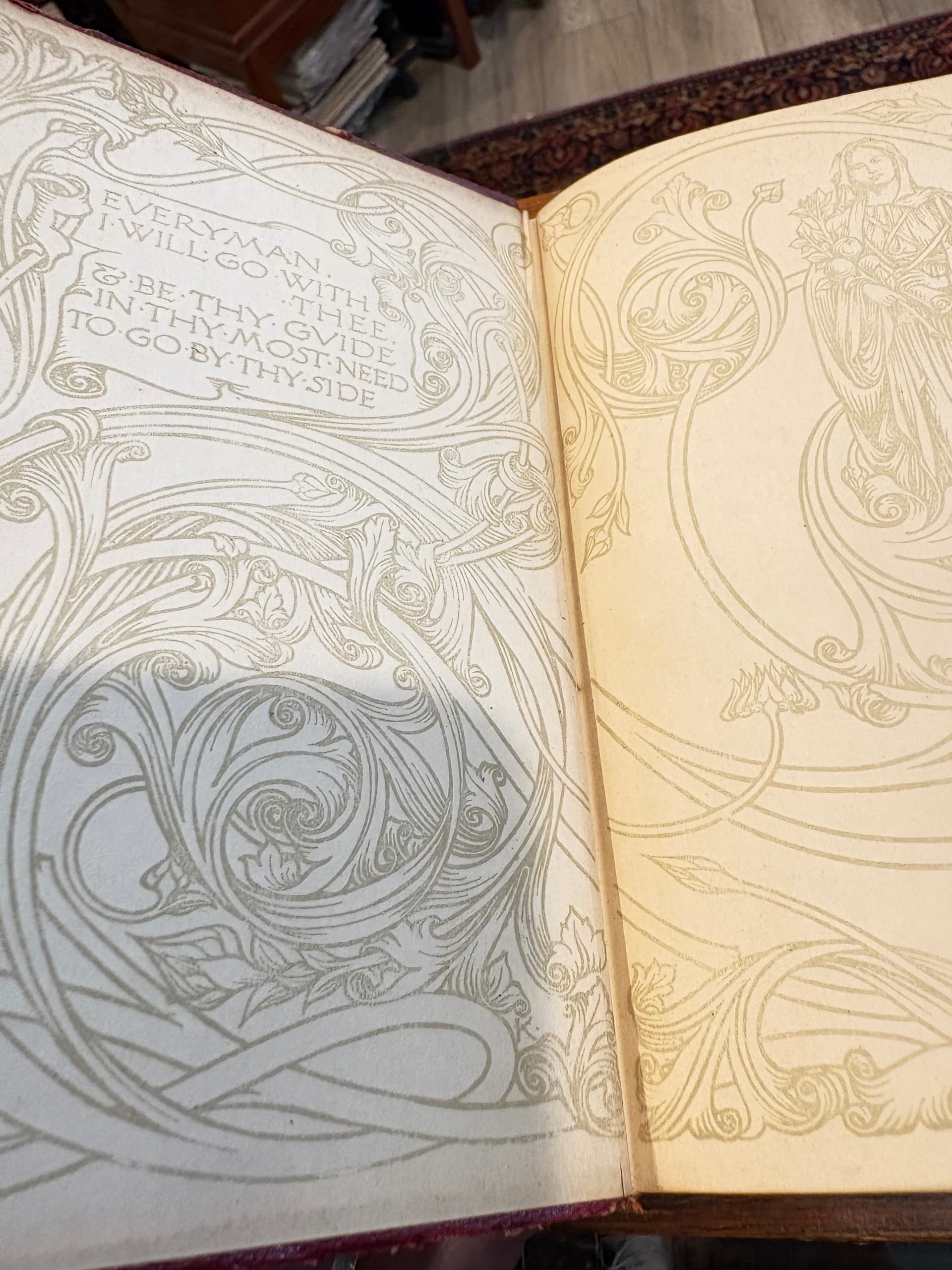 Antique Everyman’s Library Folk-Songs Essays Red Gilt Cloth (941) - Regular - Thumbnail 4