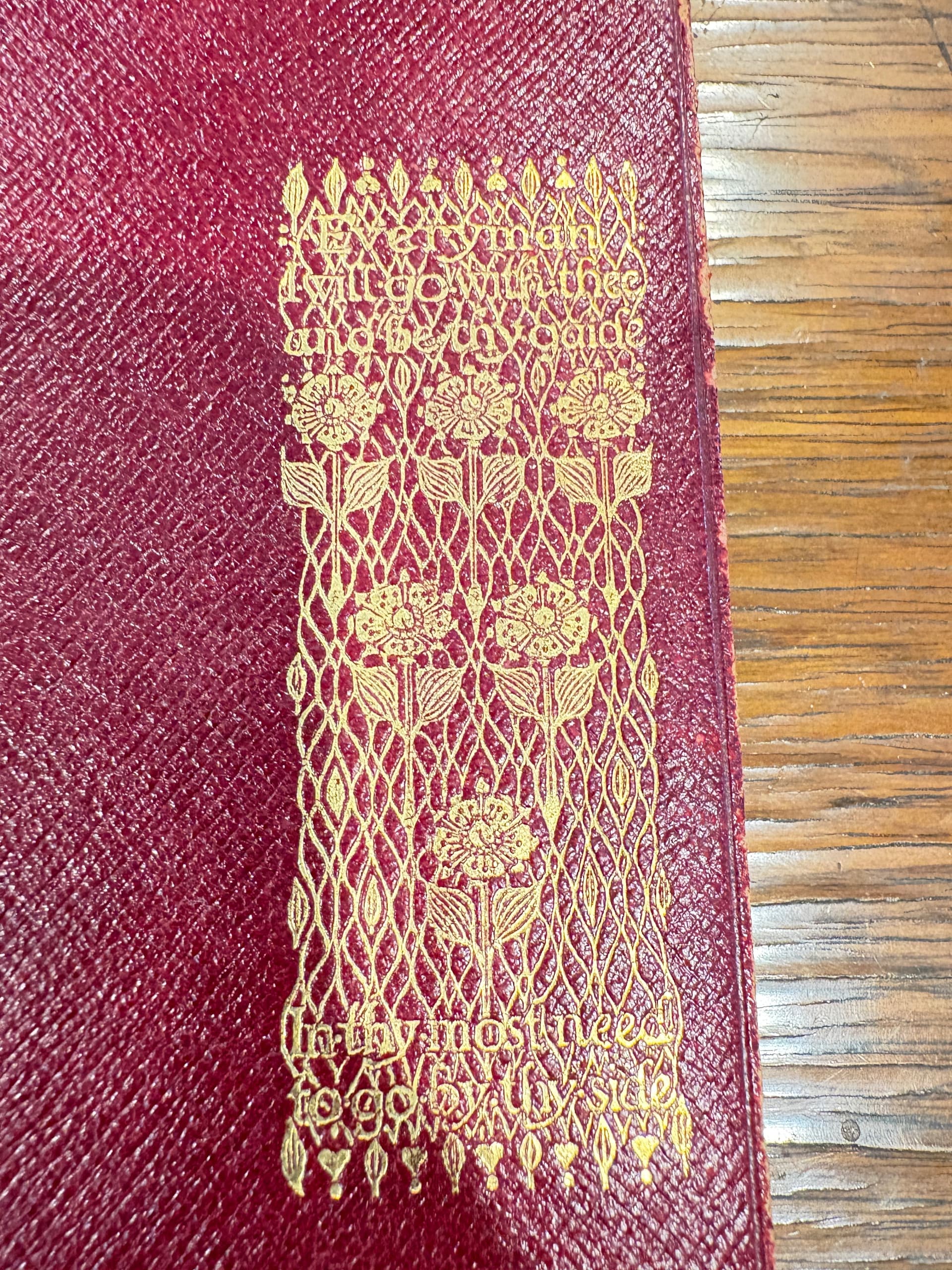 Antique Everyman’s Library Folk-Songs Essays Red Gilt Cloth (941) - Regular - Thumbnail 3