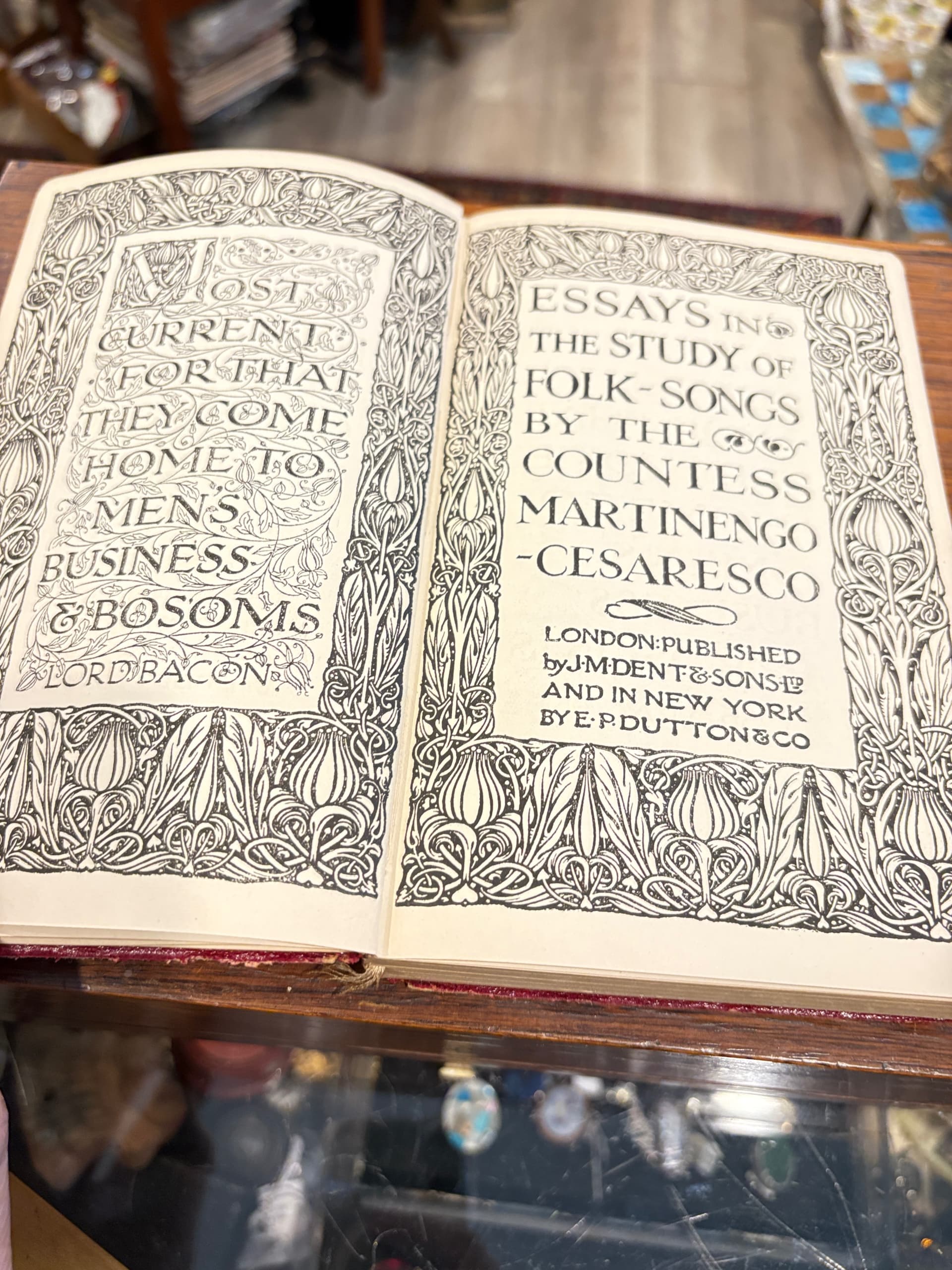 Antique Everyman’s Library Folk-Songs Essays Red Gilt Cloth (941) - Regular - Thumbnail 6