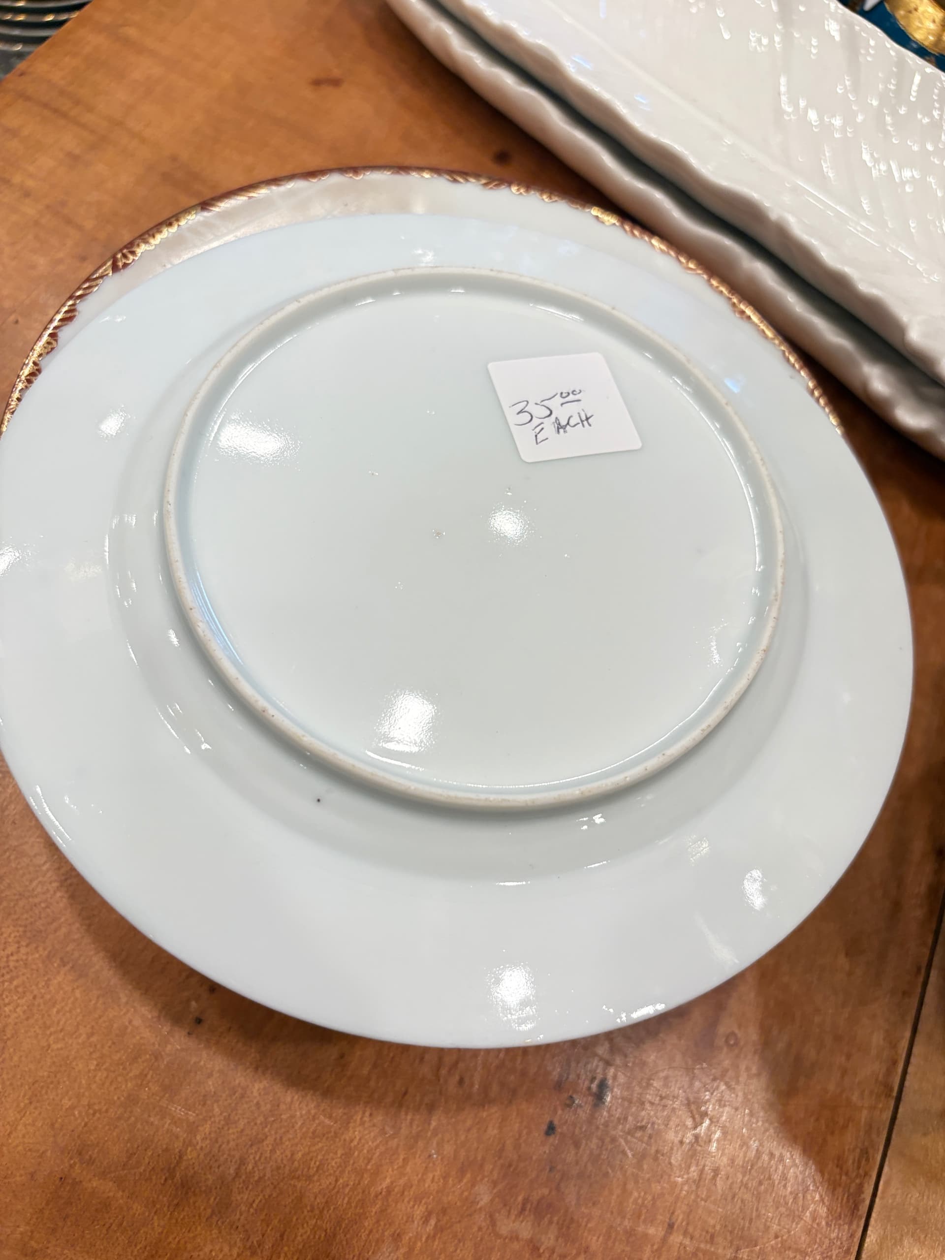 Japanese Hand-Painted Cranes Moon Porcelain Plates Set of 6 (941) - Regular - Thumbnail 7