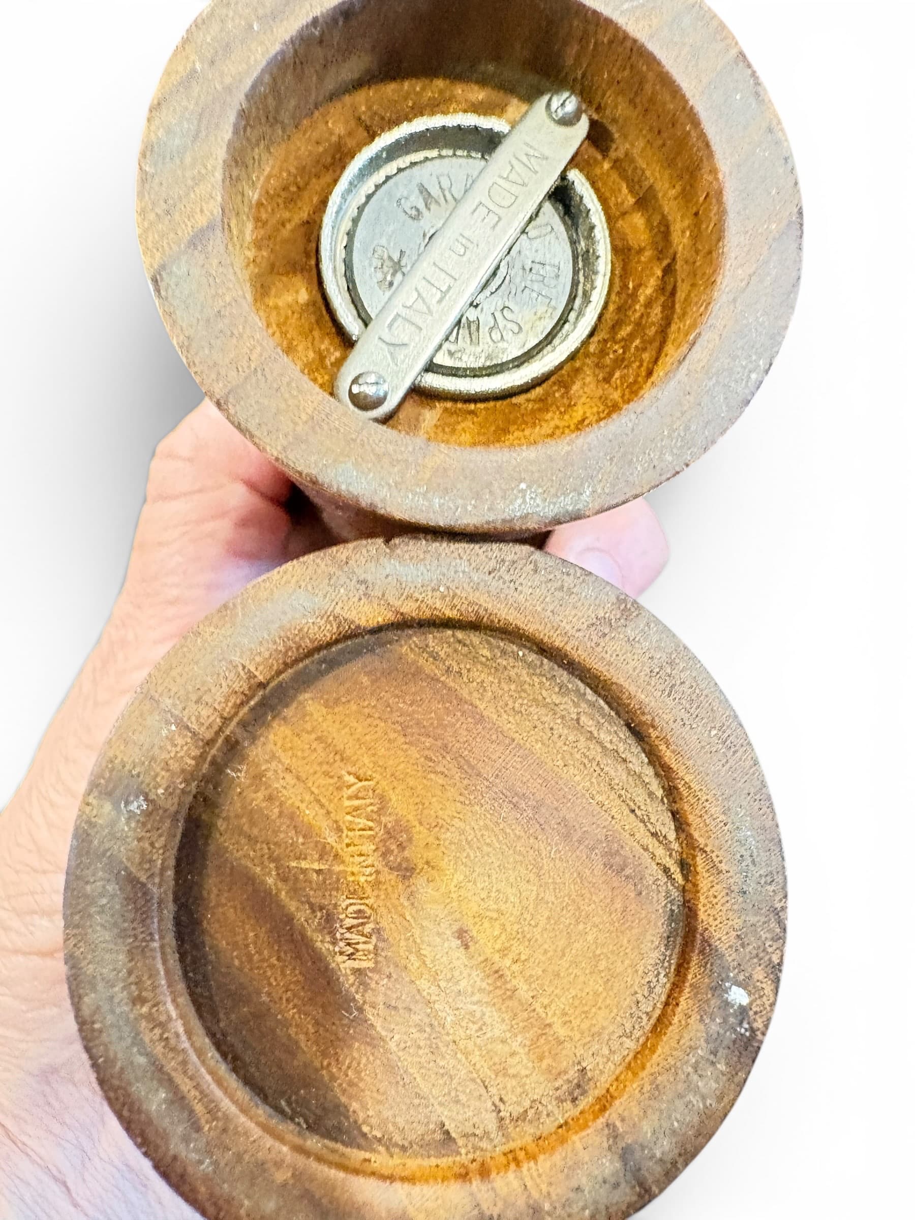 Mid-Century Italian Teak Salt & Pepper Shaker Set (1205) - Regular - Thumbnail 3