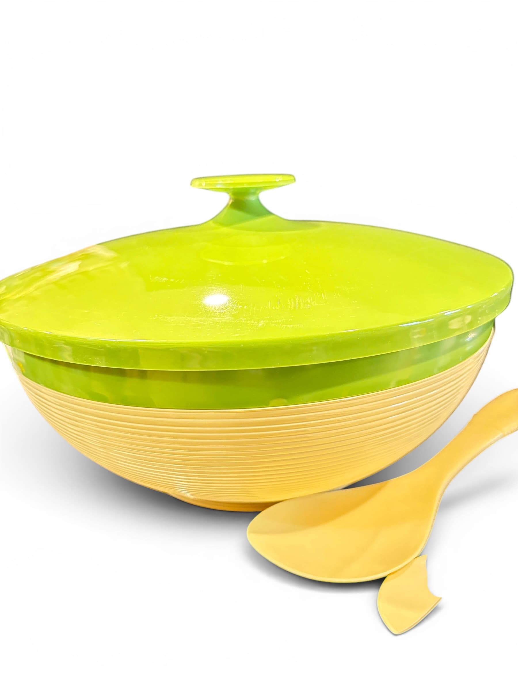 Vintage Raffiaware Thermo-Temp 3 Qt Insulated Master Server Bowl Set w/ Box MCM - Regular - Thumbnail 4