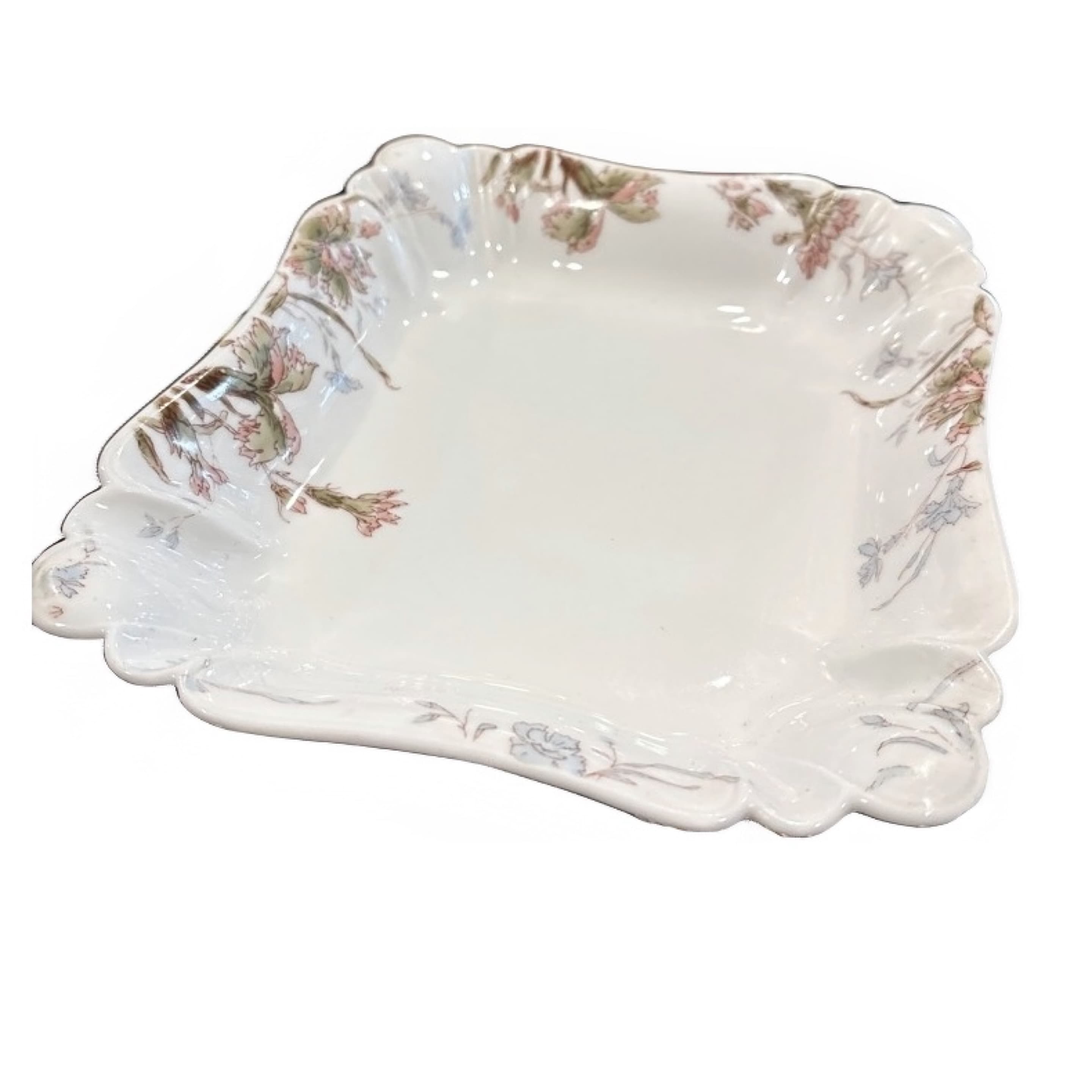 Antique Haviland Limoges Scalloped Dish, Wright Tyndale & Van Roden Philadelphia (941) - Regular - Image 1