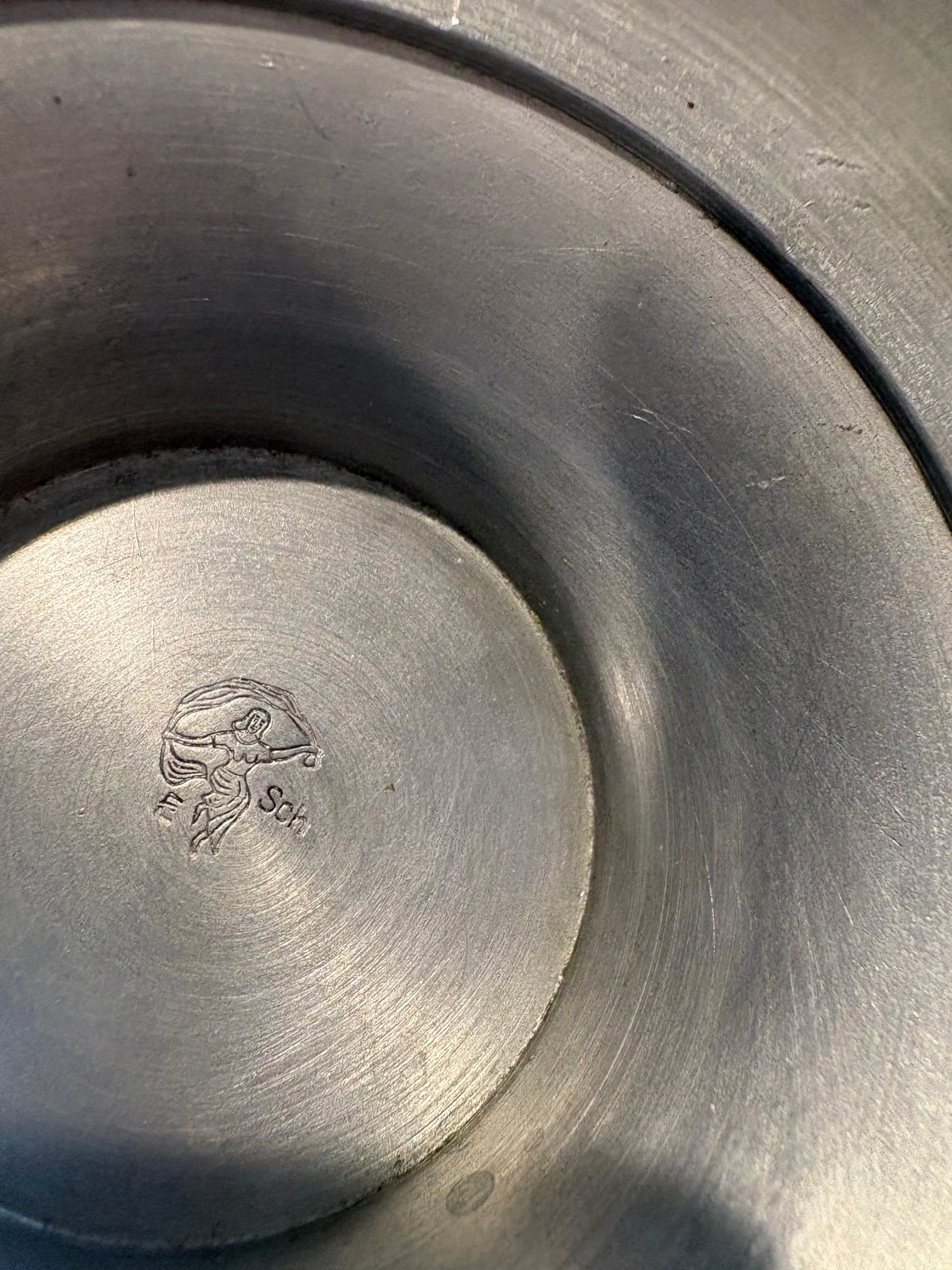 Antique German Pewter Guild Tankard Zunftkanne Carpenters Zimmerer Engraved Lid (1120) - Regular - Thumbnail 8