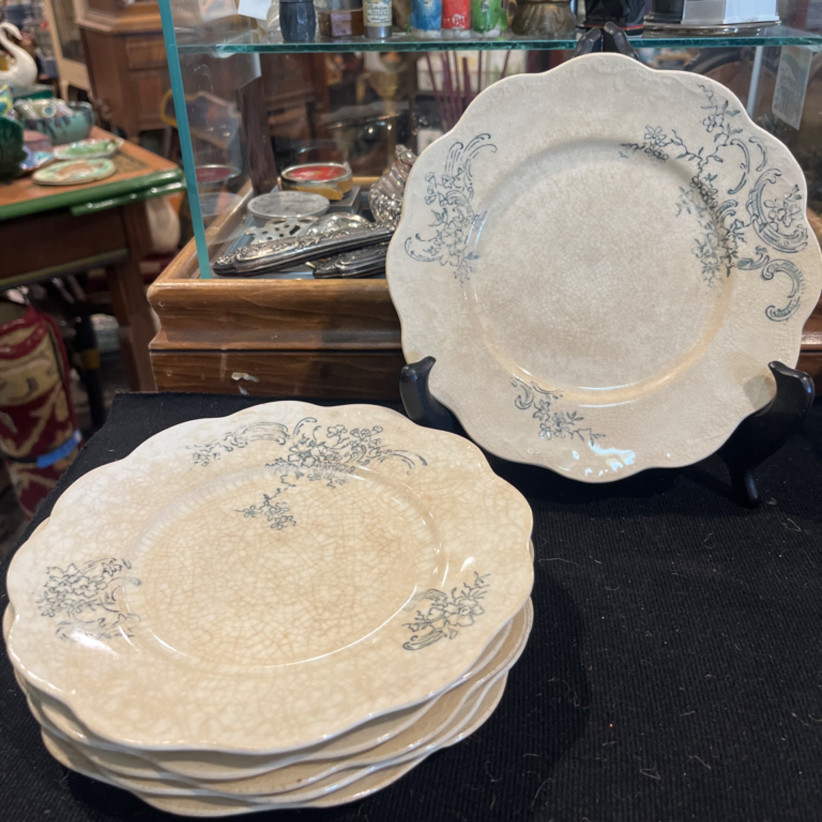 Antique Imperial Porcelain Transferware Plates - Regular - Image 1