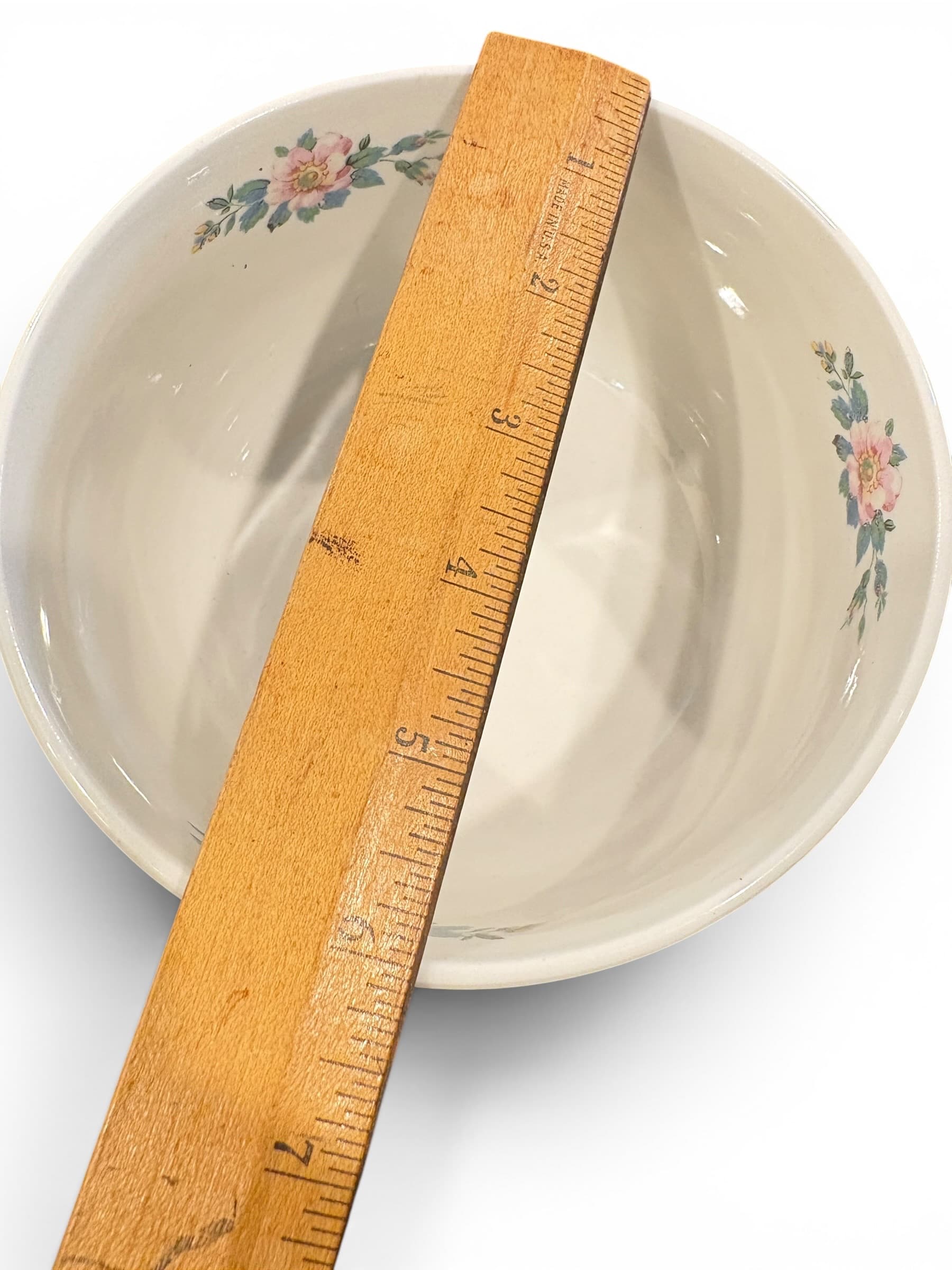 Hall China Rose Parade Mixing Bowl Blue Periwinkle, 1940s (941) - Regular - Thumbnail 4