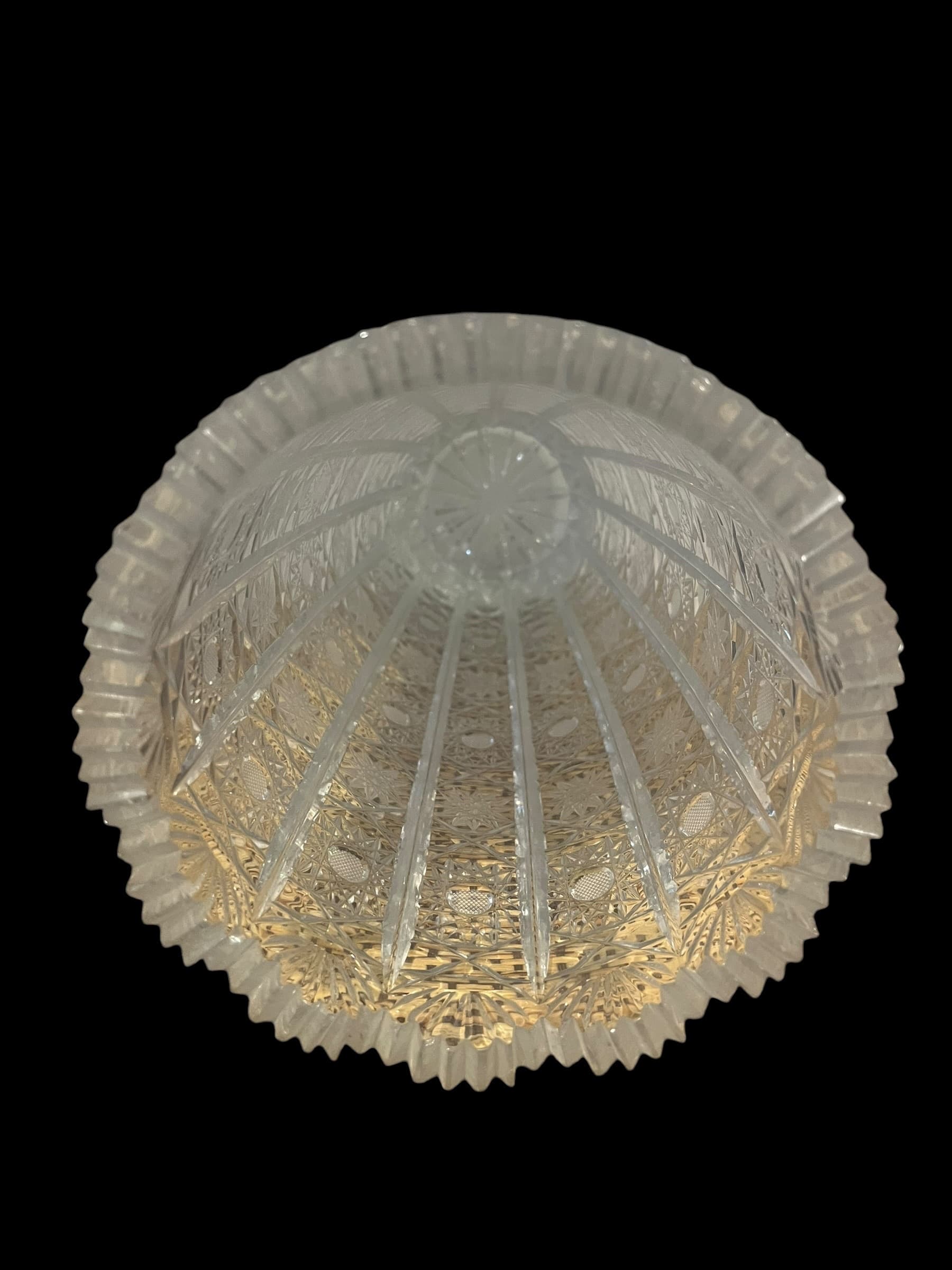 Large Bohemian Brilliant Cut Crystal Vase (941) - Regular - Thumbnail 5