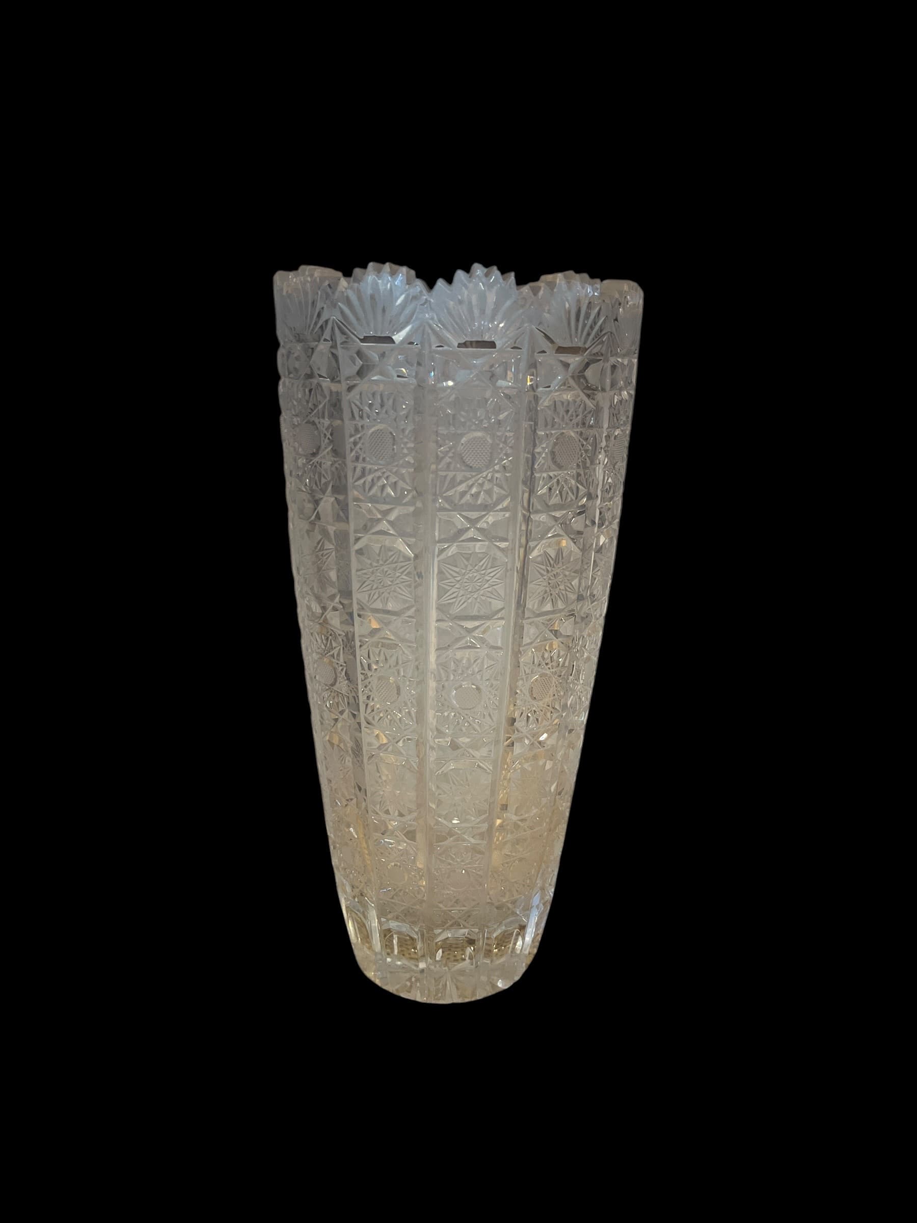 Large Bohemian Brilliant Cut Crystal Vase (941) - Regular - Thumbnail 8