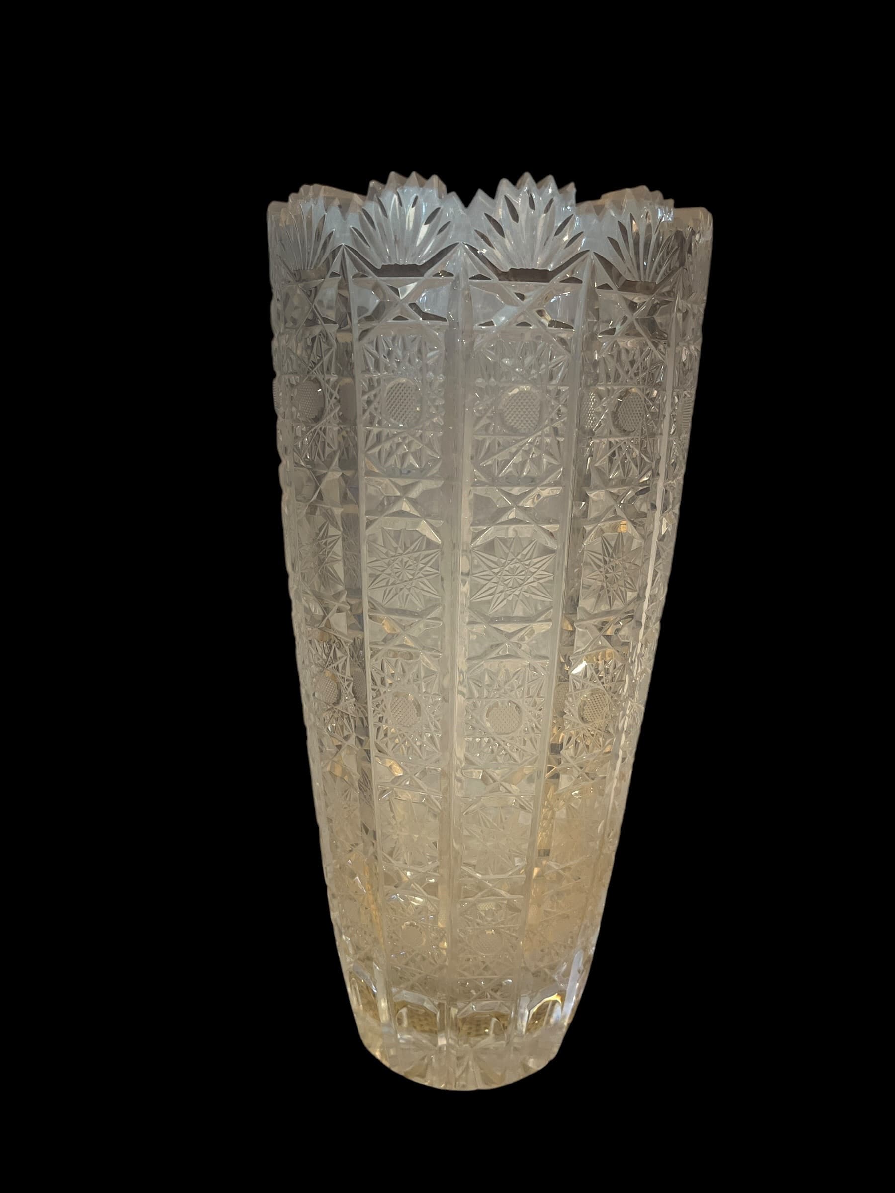 Large Bohemian Brilliant Cut Crystal Vase (941) - Regular - Thumbnail 7