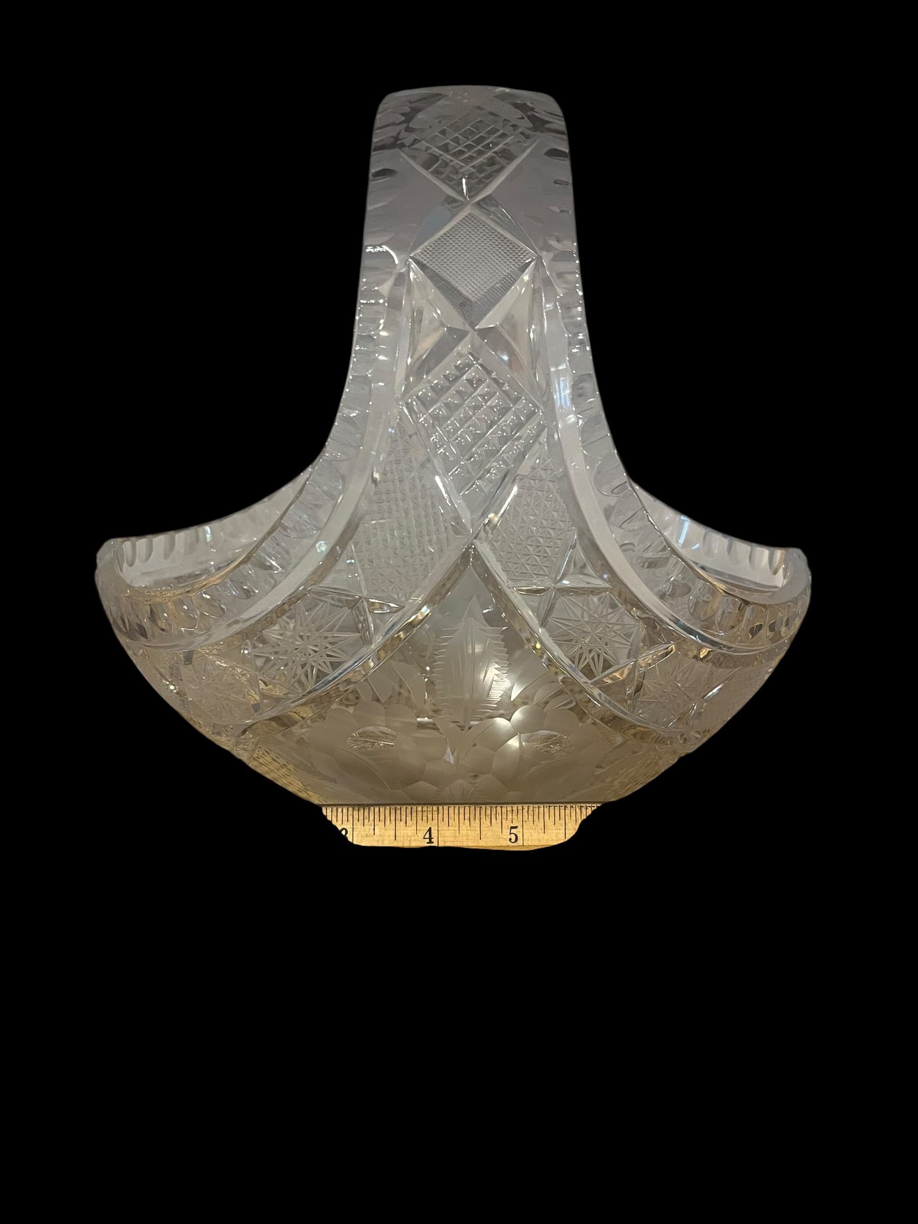 Bohemian Cut Crystal Basket – Brilliant Cut (941) - Regular - Thumbnail 5