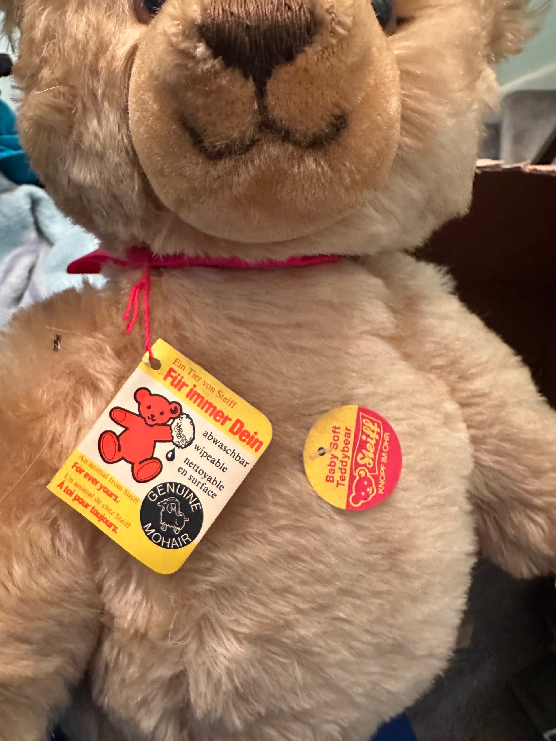 1985 Chocloate Brown Steiff Berlin Bear - Regular - Thumbnail 4