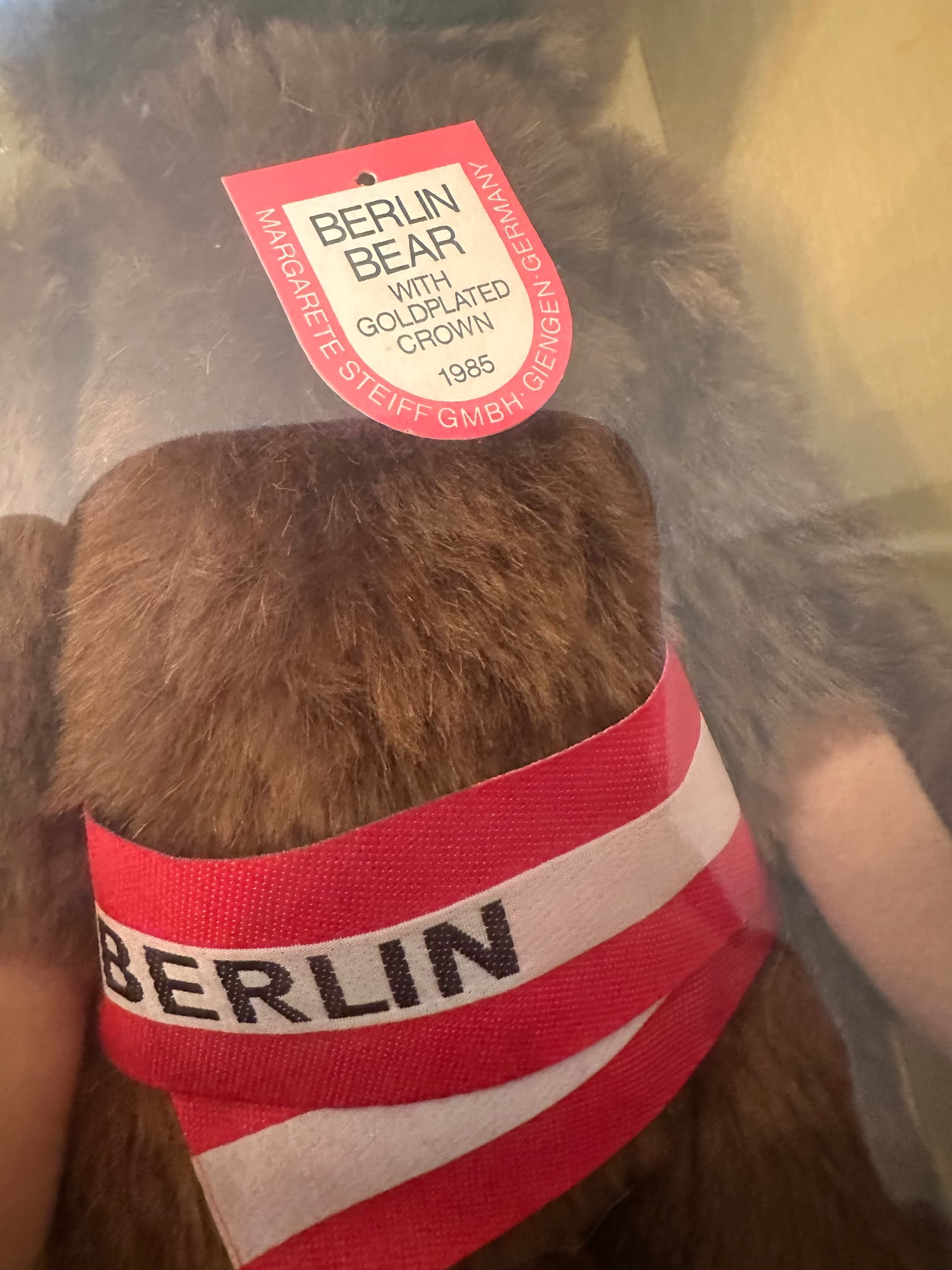 1985 Chocloate Brown Steiff Berlin Bear - Regular - Thumbnail 6